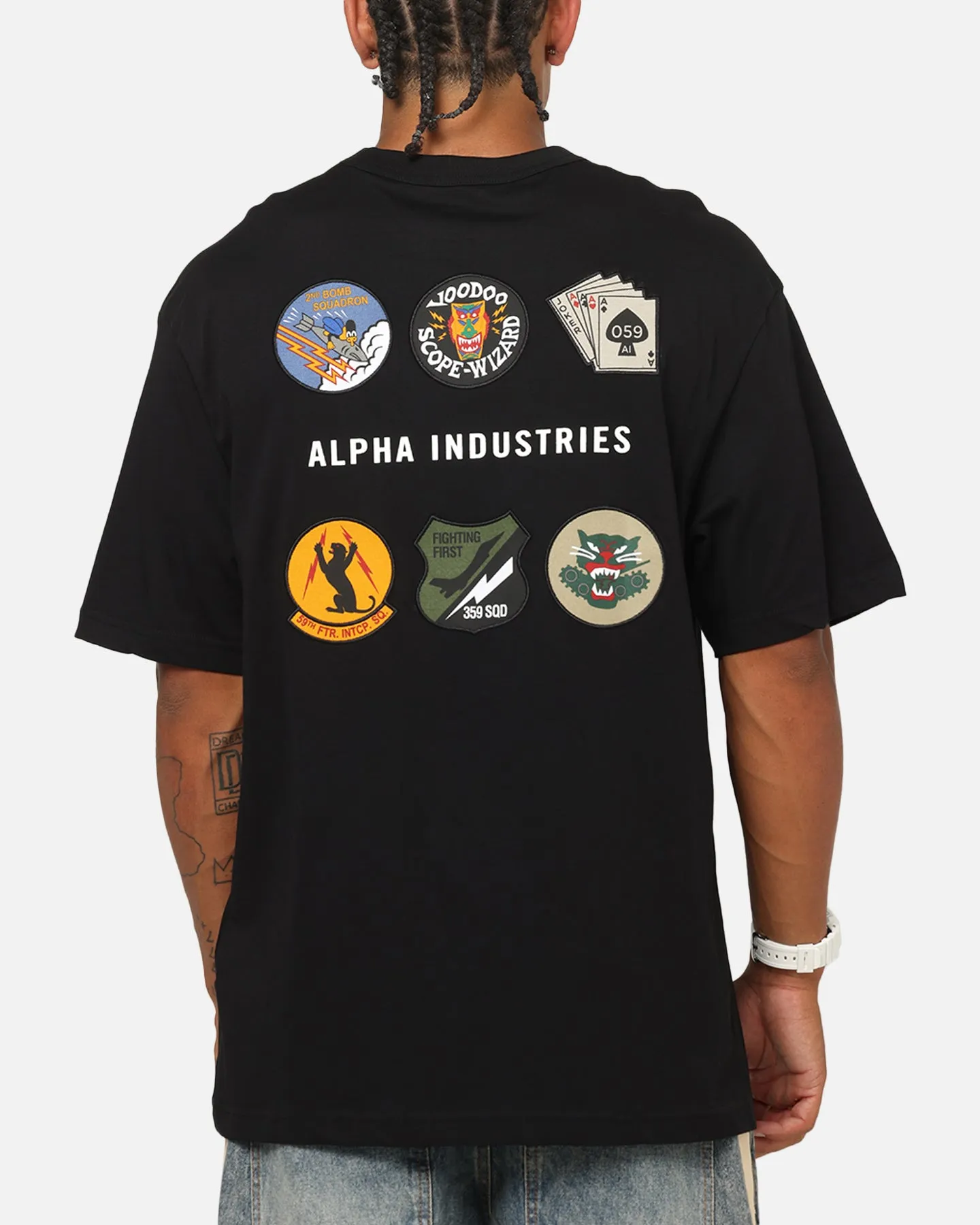 Alpha Industries Patched T-Shirt Black sold by Culture Kings
