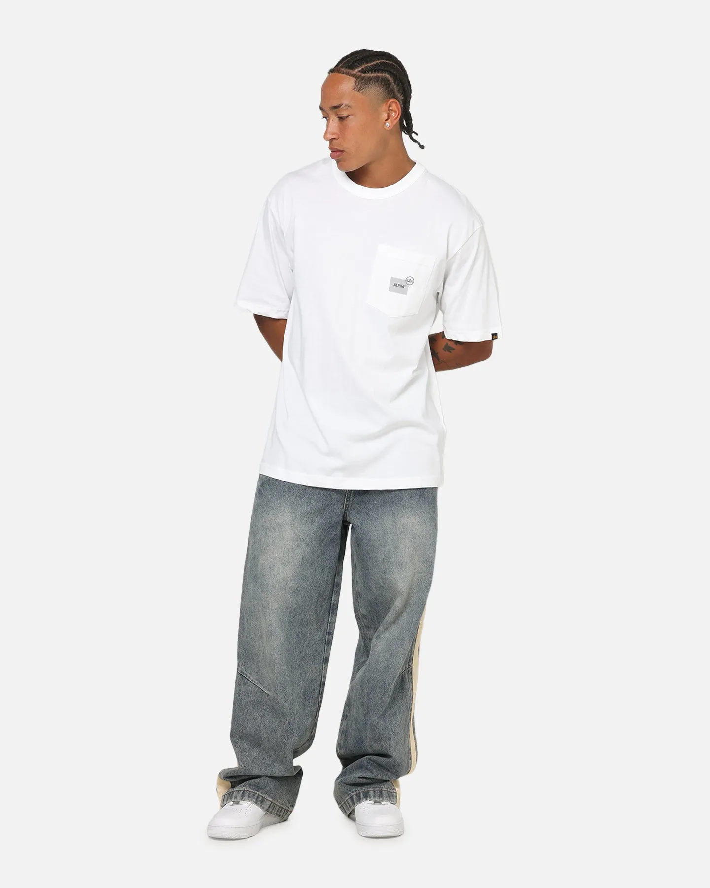 Alpha Industries Uniform Pocket A.I T-Shirt White sold by Culture Kings product image thumbnail 4