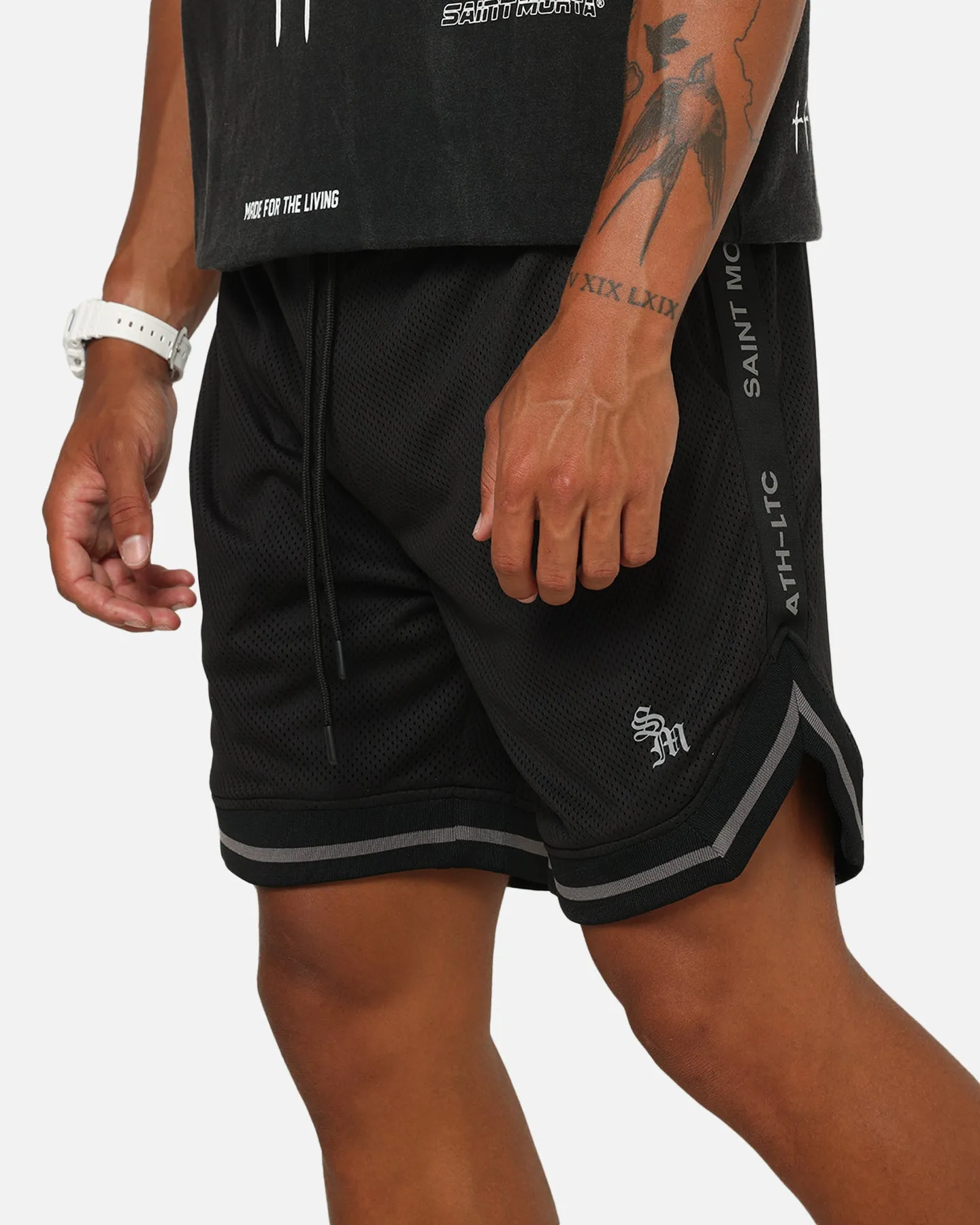 Saint Morta Athletc Taped Basketball Shorts Black sold by Culture Kings product image thumbnail 4