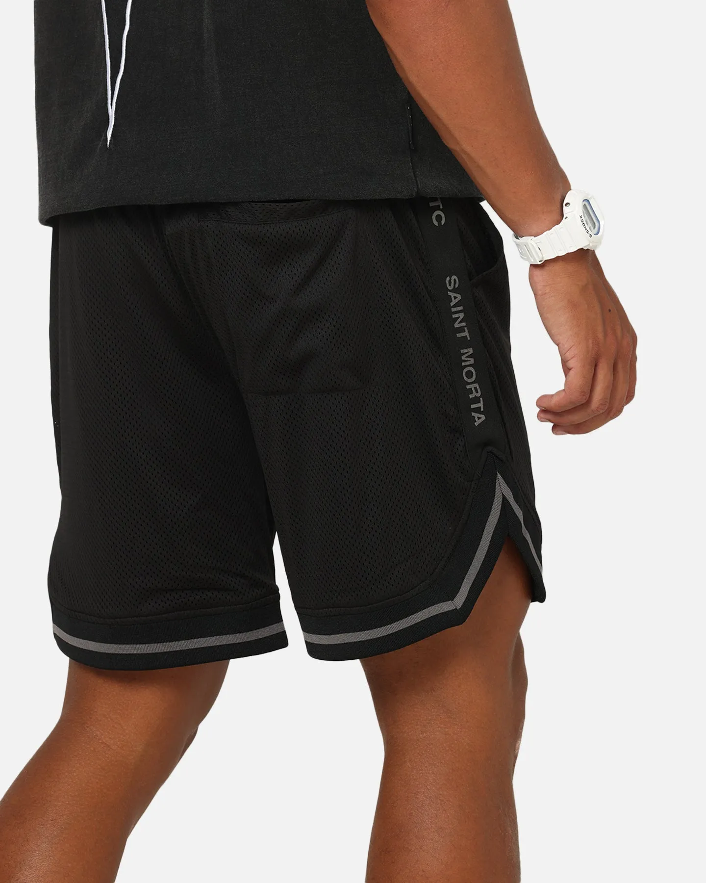 Saint Morta Athletc Taped Basketball Shorts Black sold by Culture Kings product image thumbnail 3
