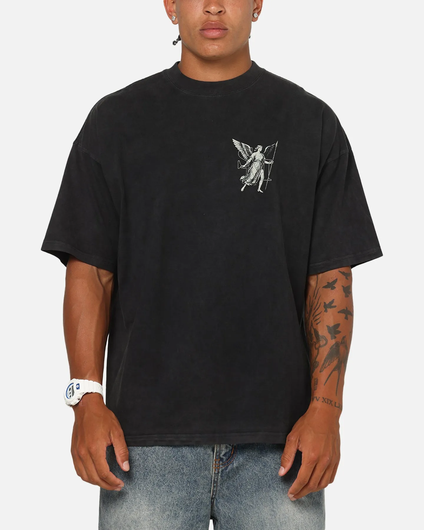 Saint Morta Archangel T-Shirt Vintage Black sold by Culture Kings product image thumbnail 2