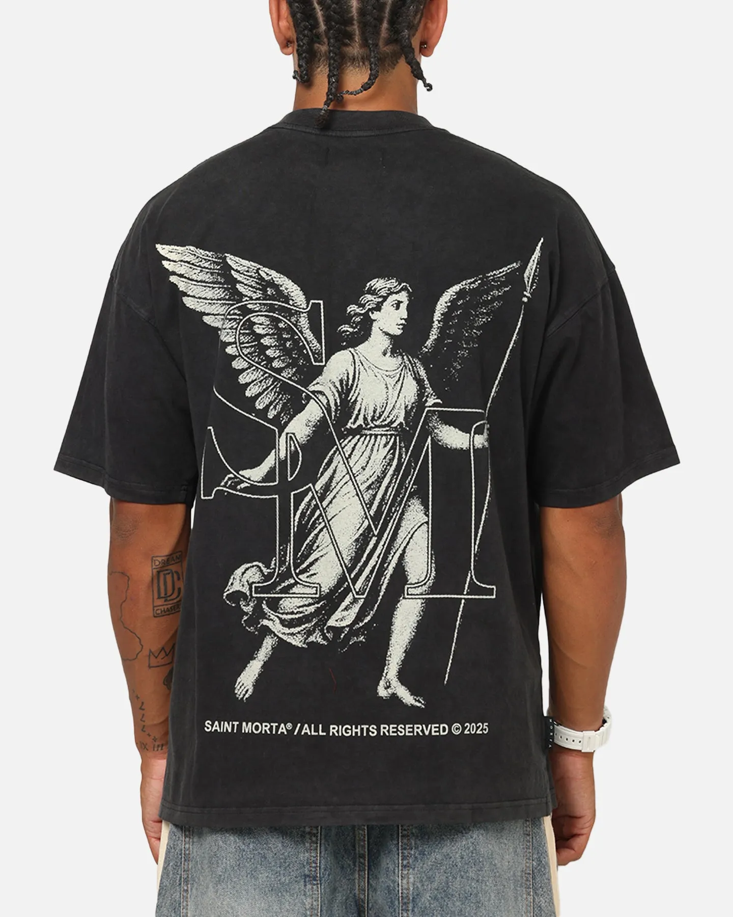 Saint Morta Archangel T-Shirt Vintage Black sold by Culture Kings