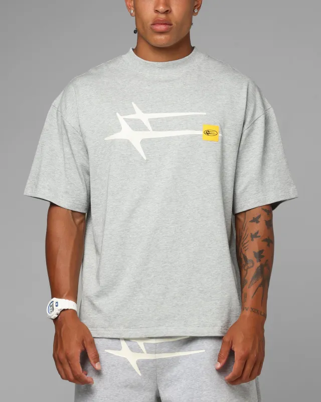 Loiter Hybrid Premium T-Shirt Grey Marle sold by Culture Kings