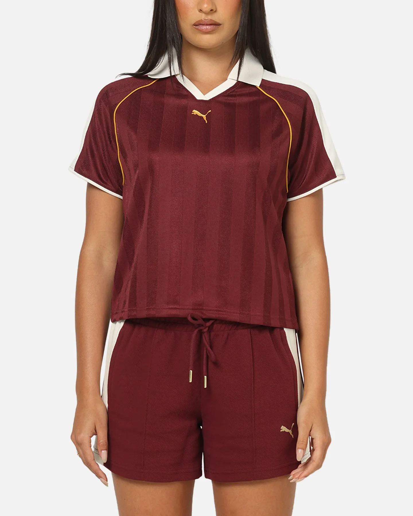 Puma Women's T7 Relaxed Football Jersey T-Shirt Ruby sold by Culture Kings