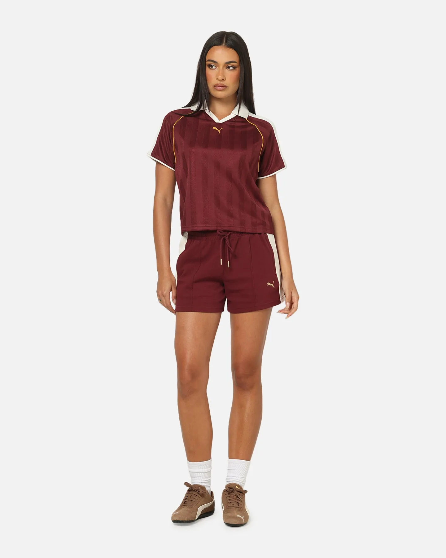 Puma Women's T7 Relaxed Football Jersey T-Shirt Ruby sold by Culture Kings product image thumbnail 2