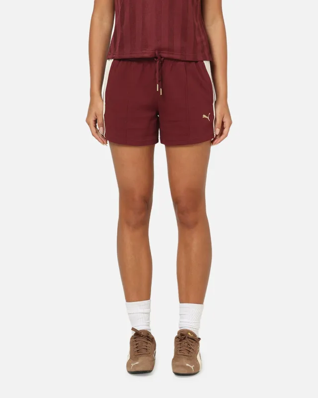 Puma Women's T7 Pintuck Shorts Ruby sold by Culture Kings