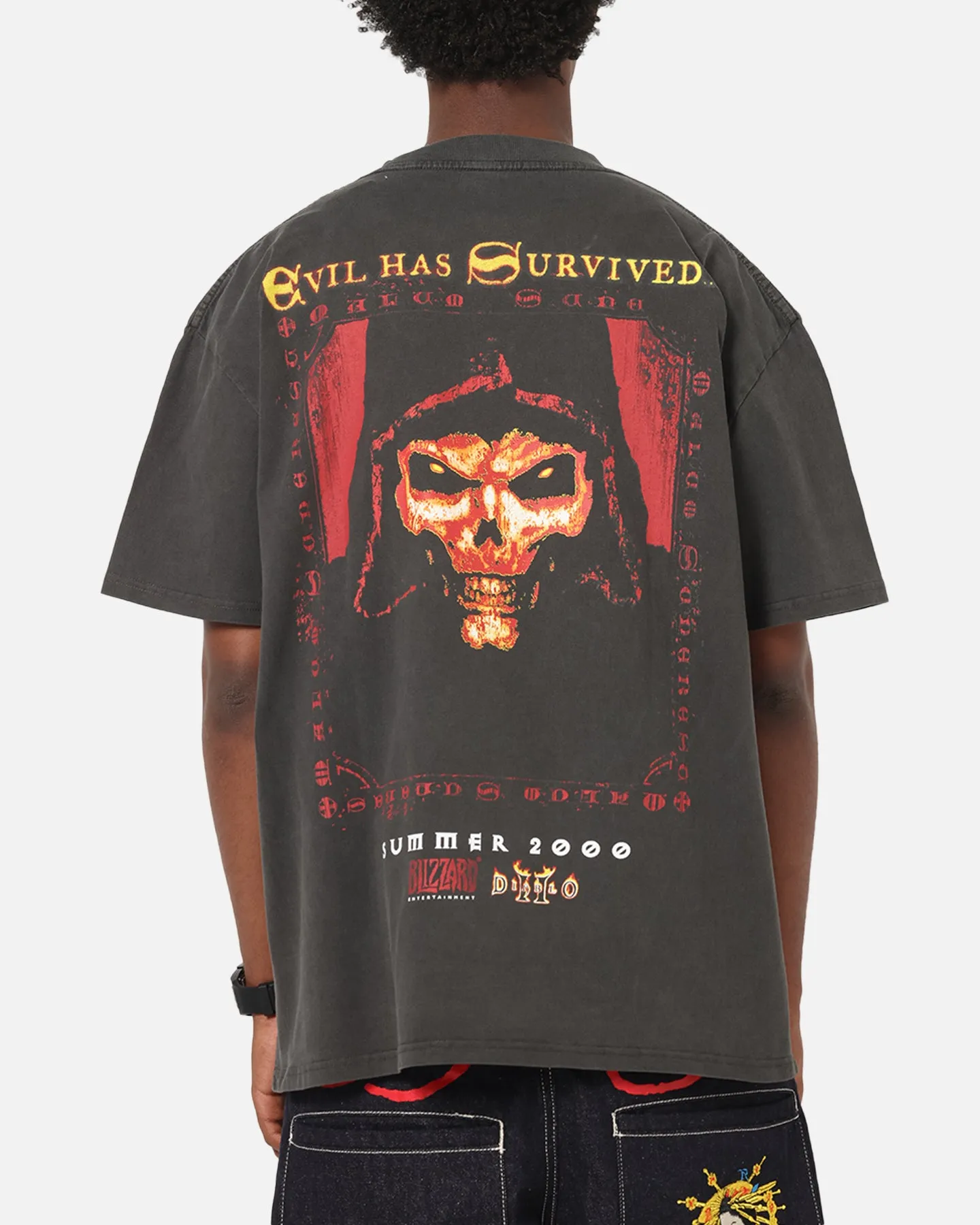 73Studio X Diablo Halloween Summer 2000 Vintage T-Shirt Black Wash sold by Culture Kings