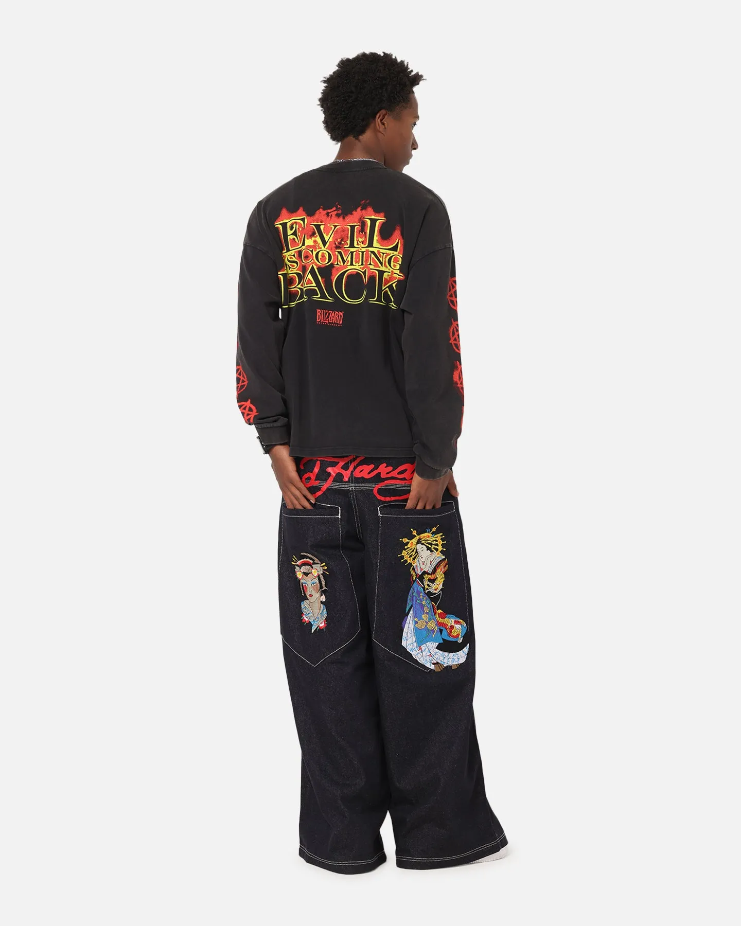 73Studio X Diablo Halloween Evil Is Coming Back Long Sleeve T-Shirt Vintage Black sold by Culture Kings product image thumbnail 4