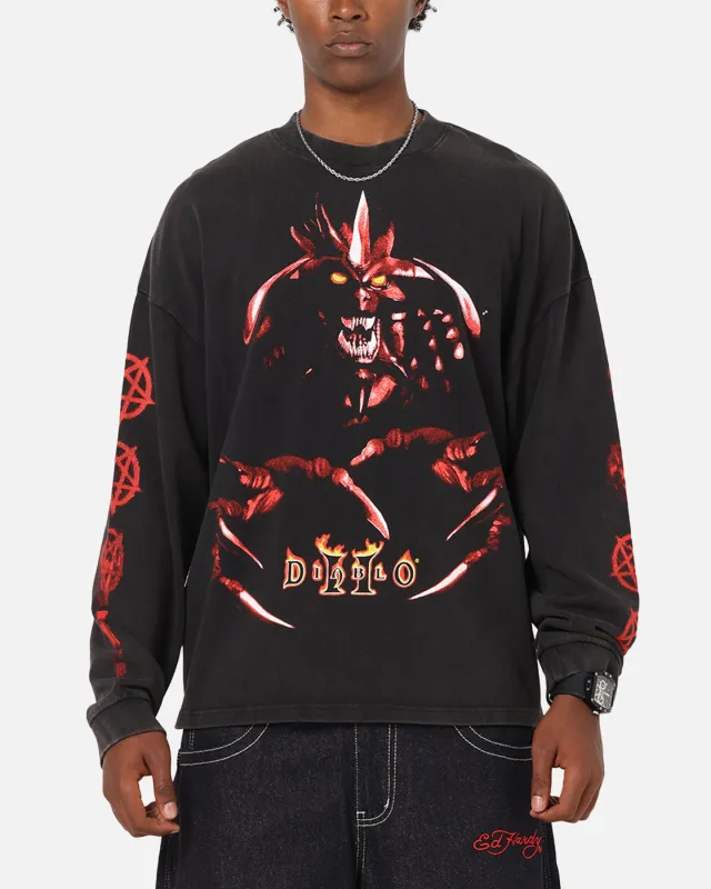 73Studio X Diablo Halloween Evil Is Coming Back Long Sleeve T-Shirt Vintage Black made by Culture Kings