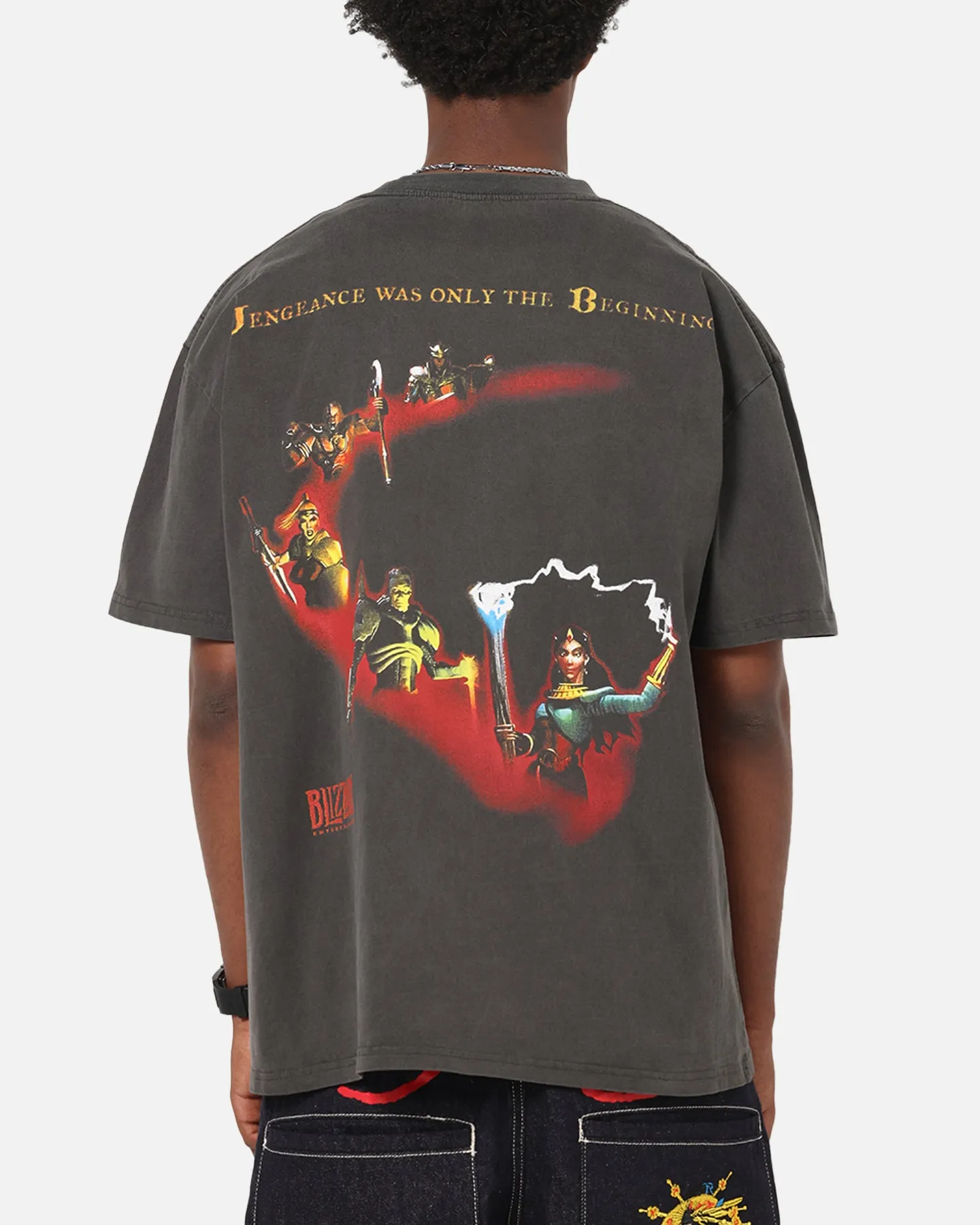 73Studio X Diablo Halloween Heroes Are Born Heavyweight T-Shirt Black Wash sold by Culture Kings product image thumbnail 2