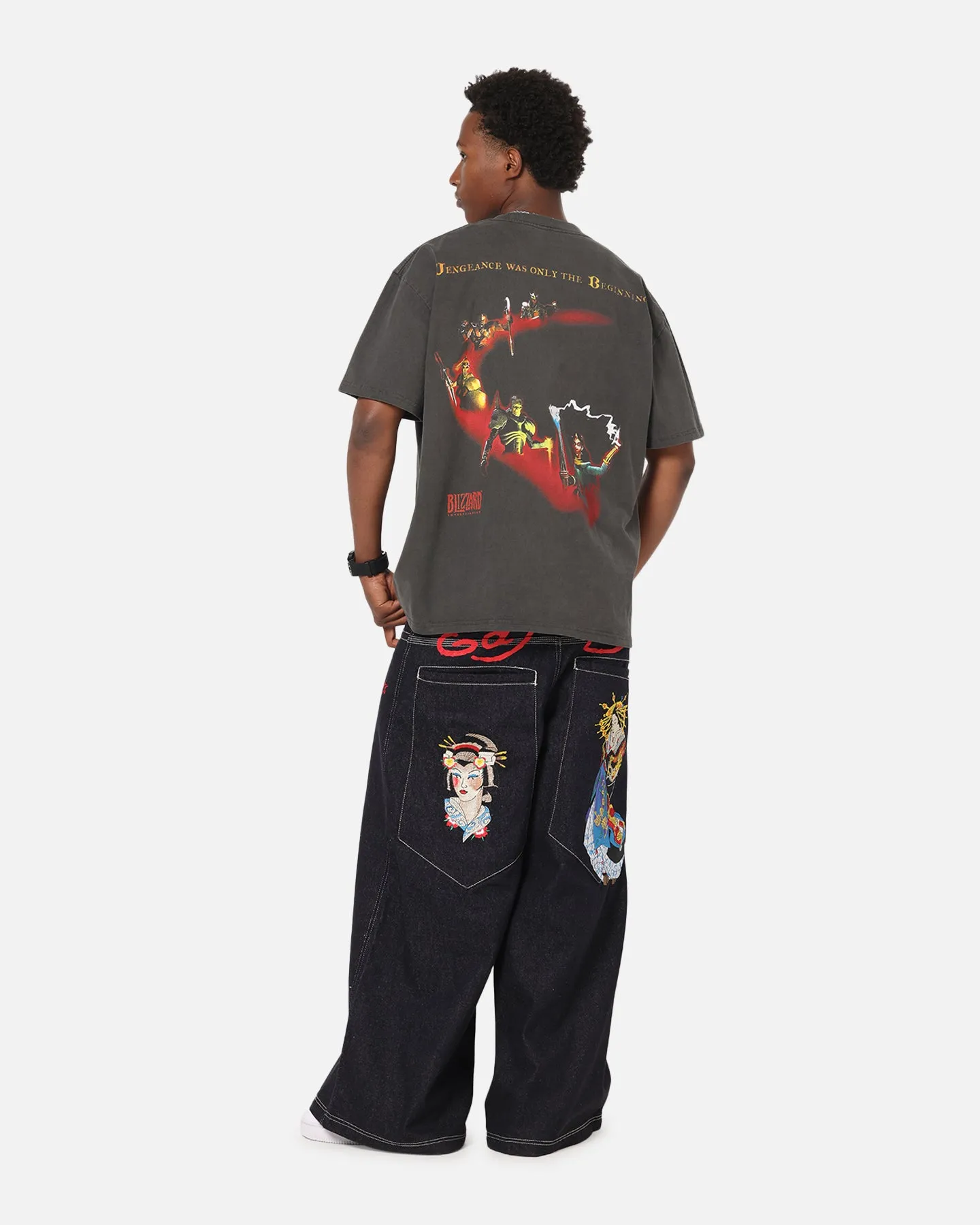 73Studio X Diablo Halloween Heroes Are Born Heavyweight T-Shirt Black Wash sold by Culture Kings product image thumbnail 4