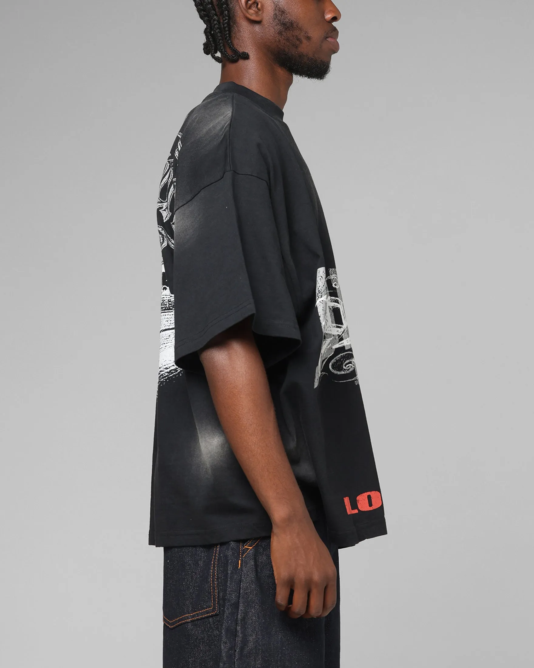 Loiter Lowrider Vintage T-Shirt Washed Black sold by Culture Kings product image thumbnail 5