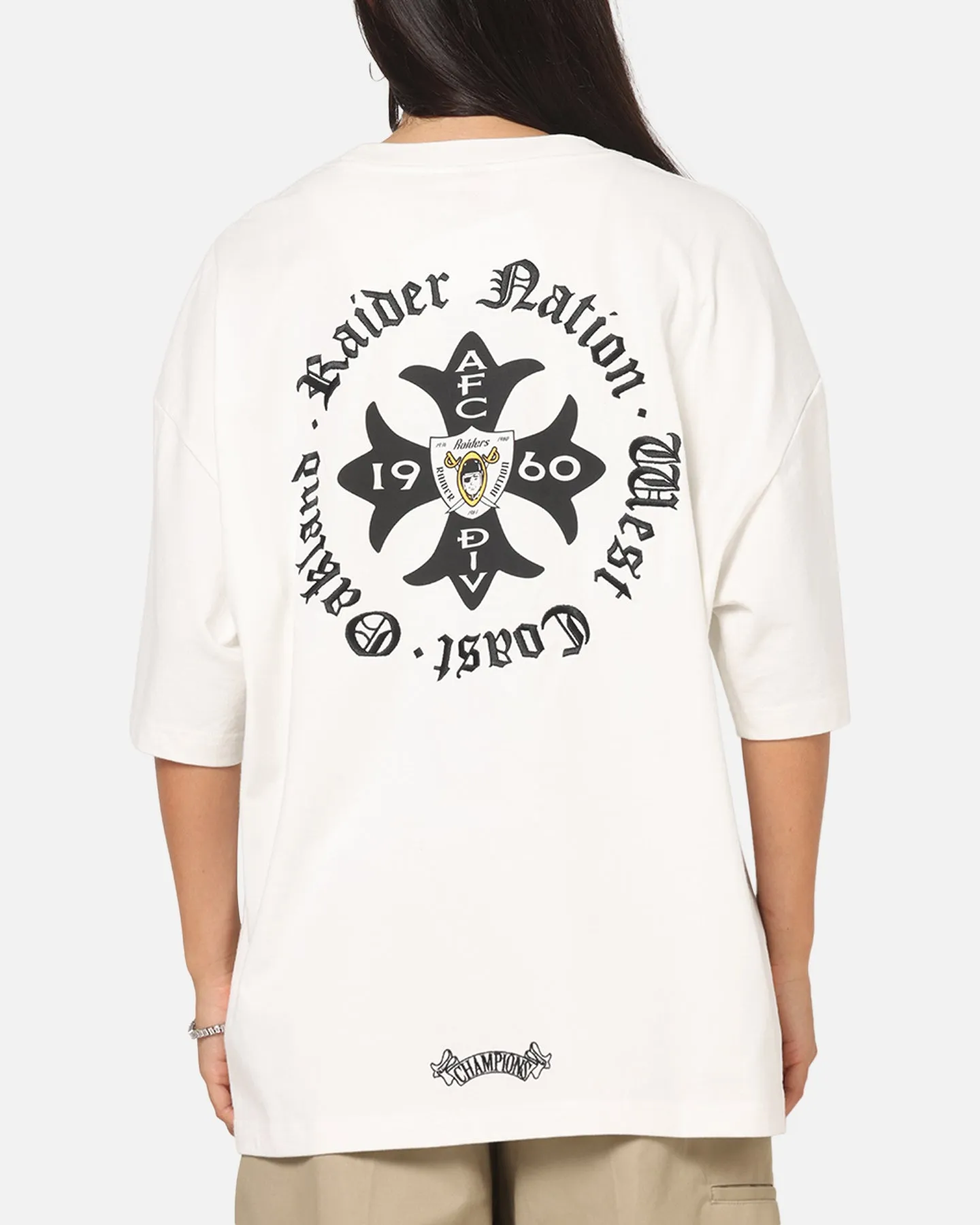 Mitchell & Ness Las Vegas Raiders Nation T-Shirt Vintage White sold by Culture Kings