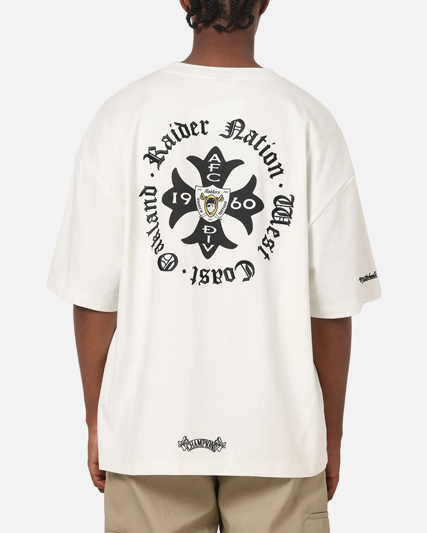 Mitchell & Ness Las Vegas Raiders Nation T-Shirt Vintage White sold by Culture Kings