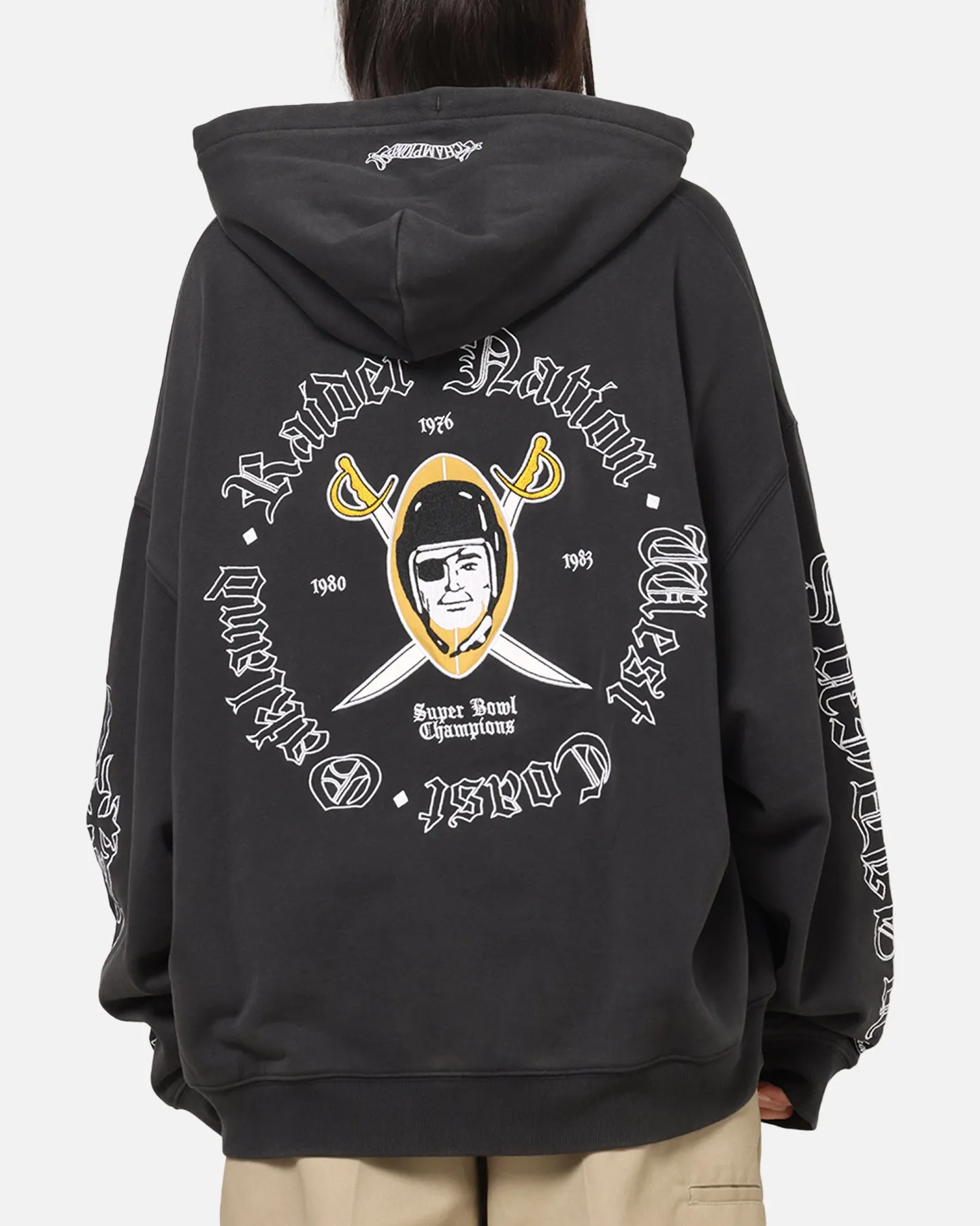 Mitchell & Ness Las Vegas Raiders Nation Hoodie Black sold by Culture Kings