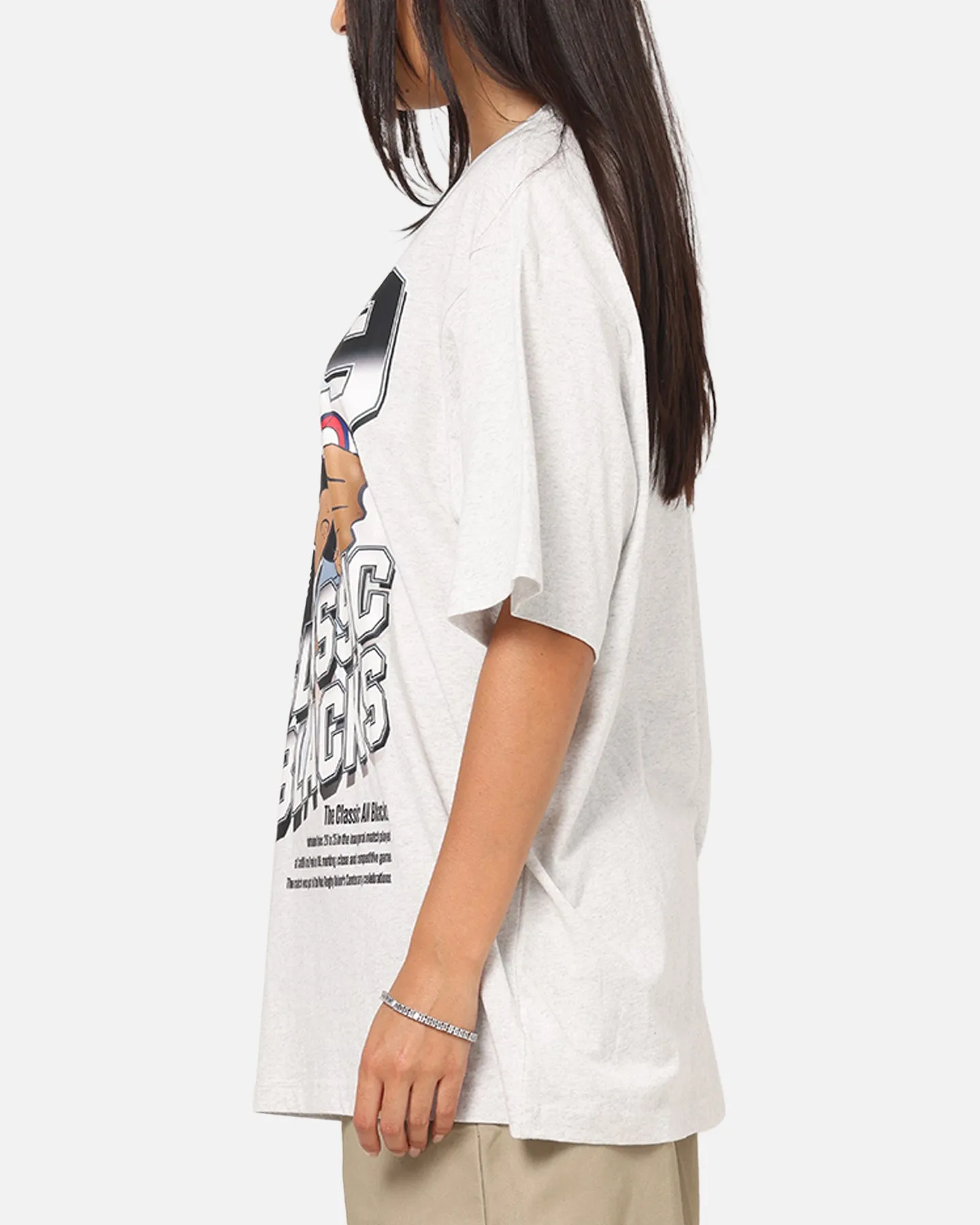 Mitchell & Ness All Blacks Rugby Union Inaugural Game T-Shirt Silver Marle sold by Culture Kings product image thumbnail 5