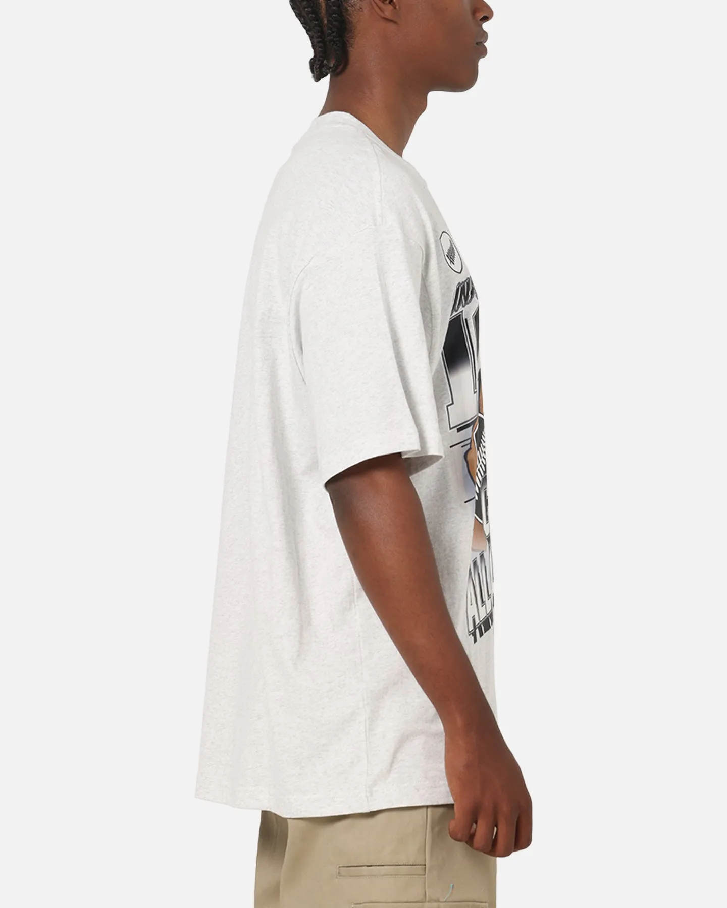 Mitchell & Ness All Blacks Rugby Union Inaugural Game T-Shirt Silver Marle sold by Culture Kings product image thumbnail 4