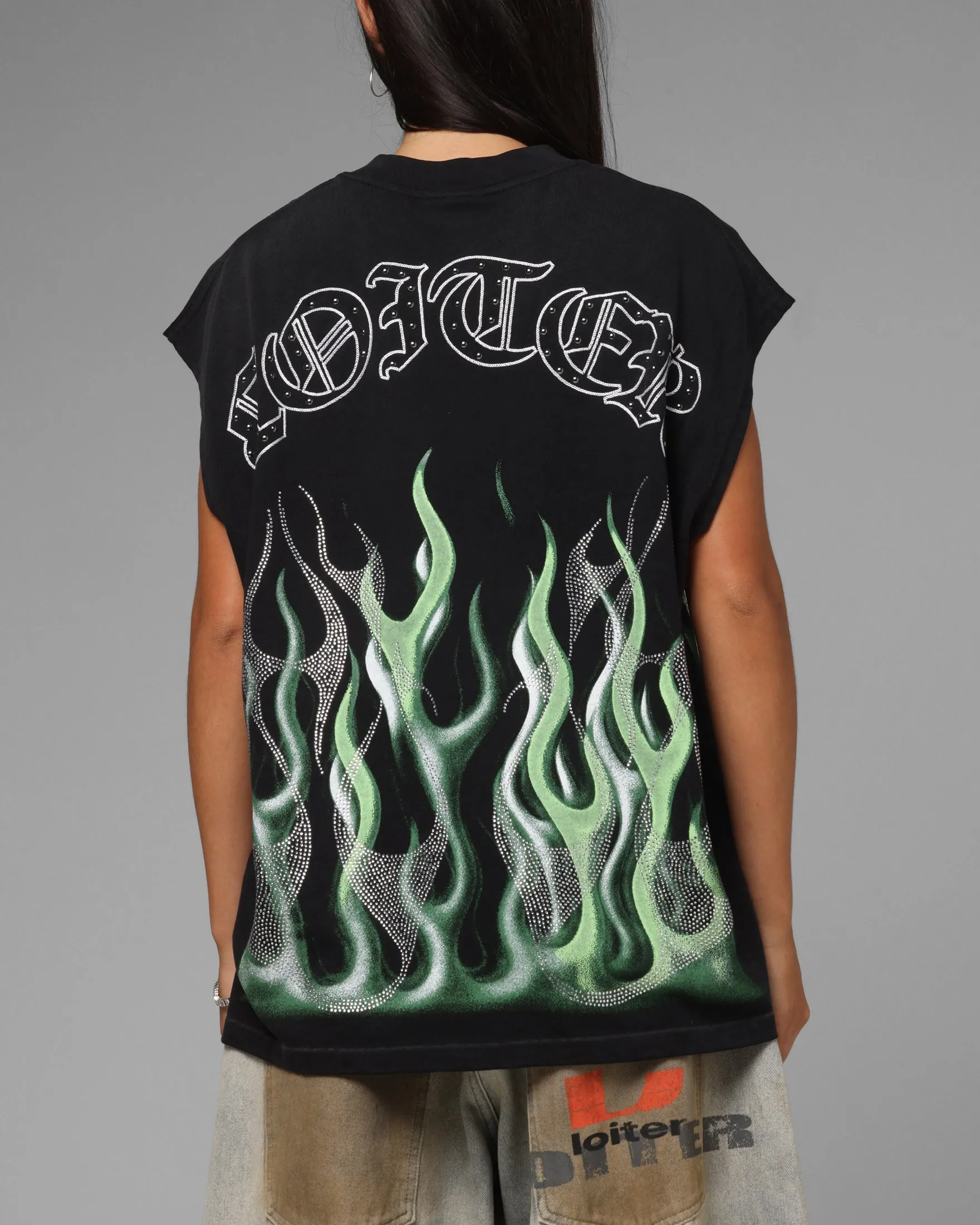 Loiter Inferno Muscle T-Shirt Black sold by Culture Kings product image thumbnail 2