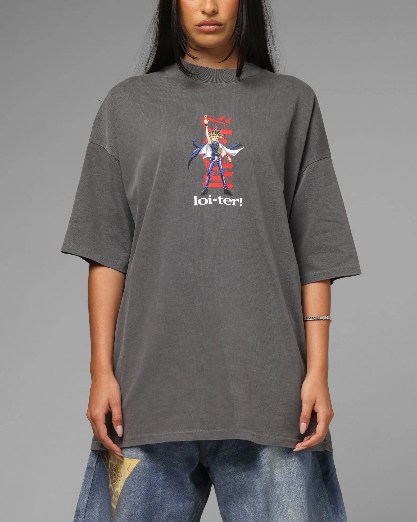 Loiter X Yu-Gi-Oh! Yugi T-Shirt Vintage Black sold by Culture Kings product image thumbnail 2