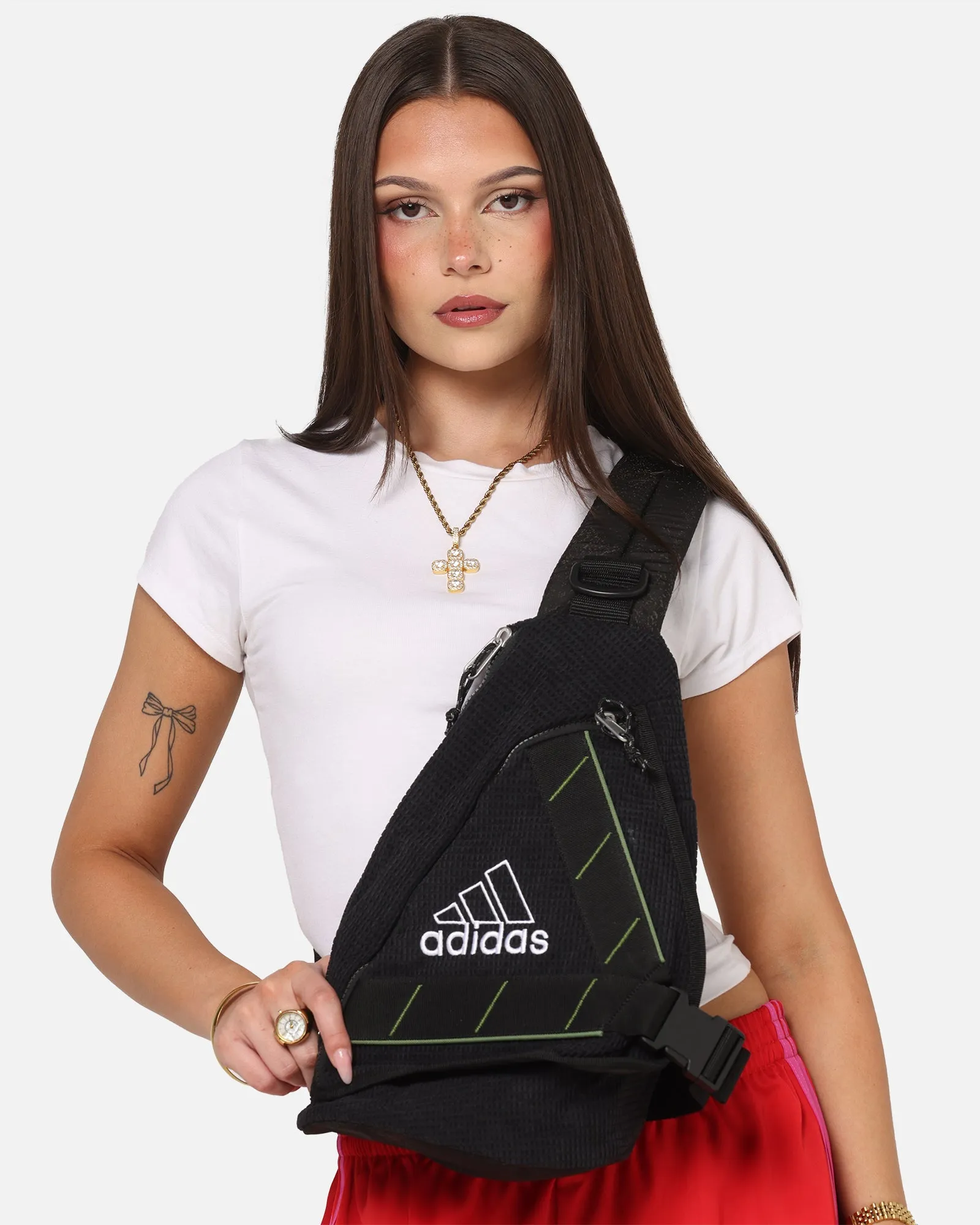Adidas One Shoulder Backpack Black sold by Culture Kings product image thumbnail 2