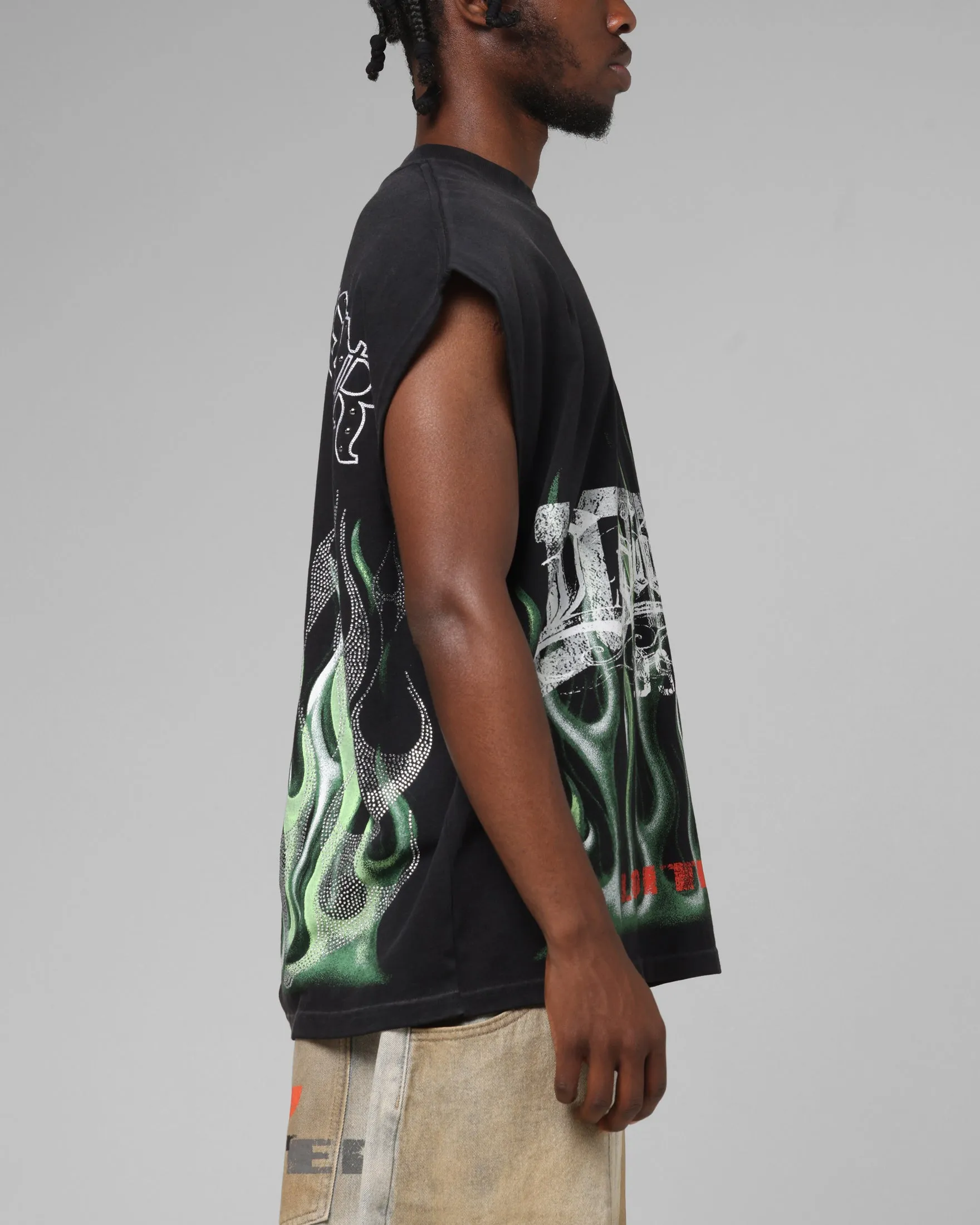 Loiter Inferno Muscle T-Shirt Black sold by Culture Kings product image thumbnail 5