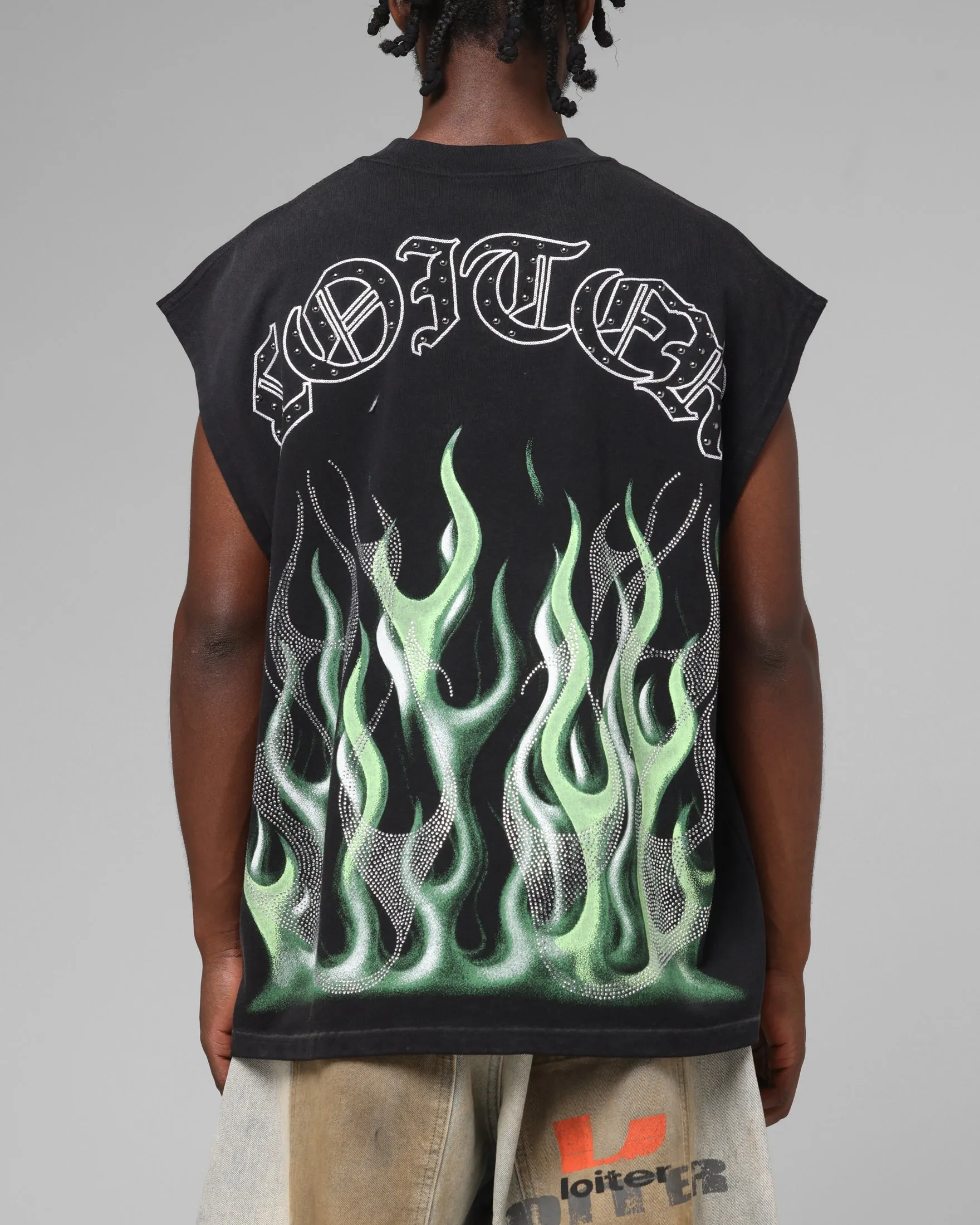 Loiter Inferno Muscle T-Shirt Black sold by Culture Kings product image thumbnail 2