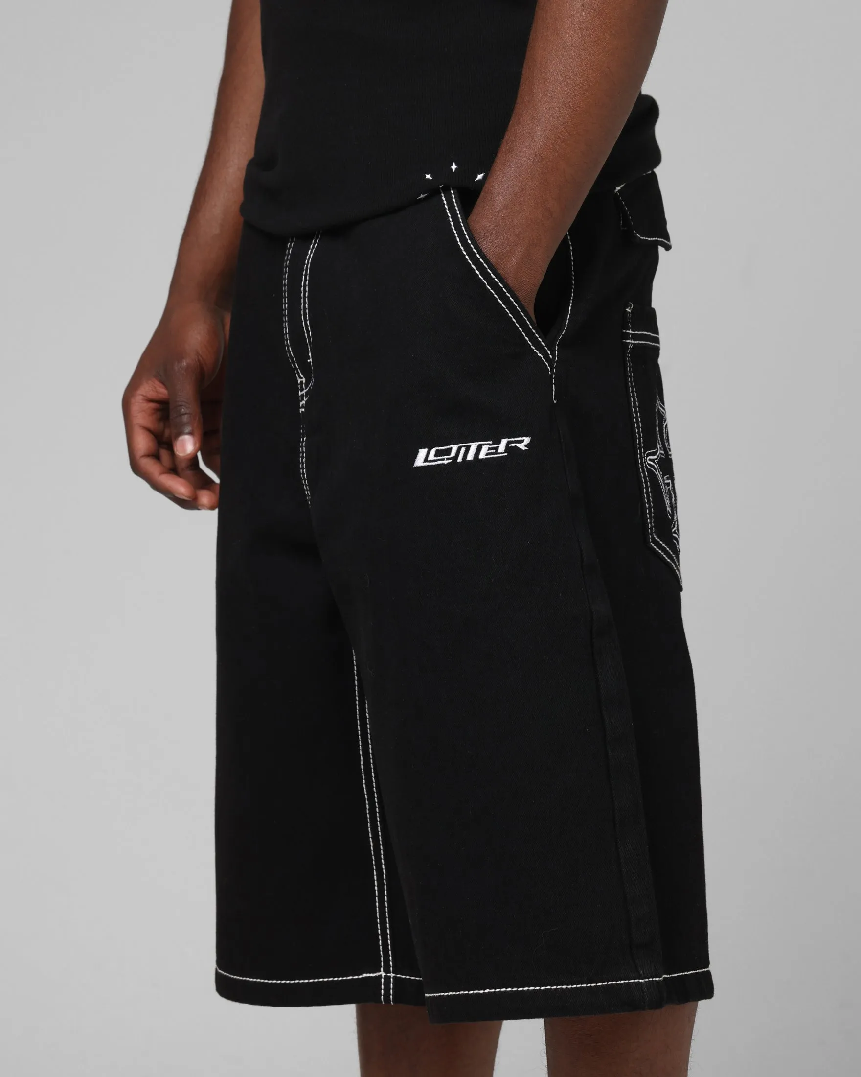 Loiter Biker Jorts Black sold by Culture Kings product image thumbnail 4