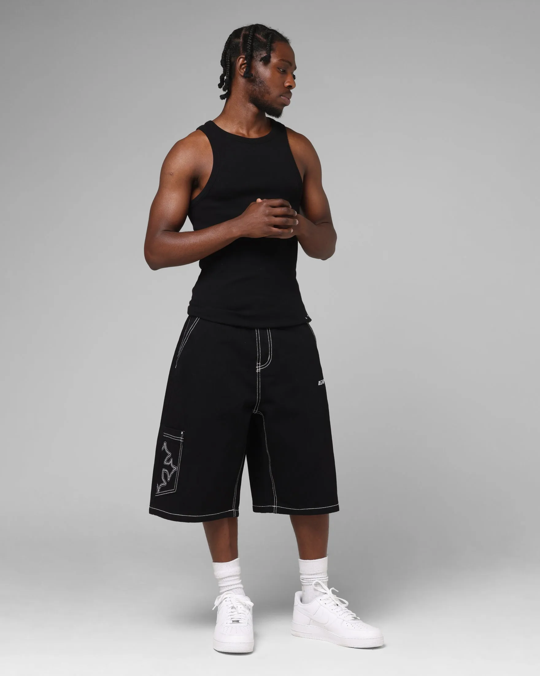 Loiter Biker Jorts Black sold by Culture Kings product image thumbnail 2