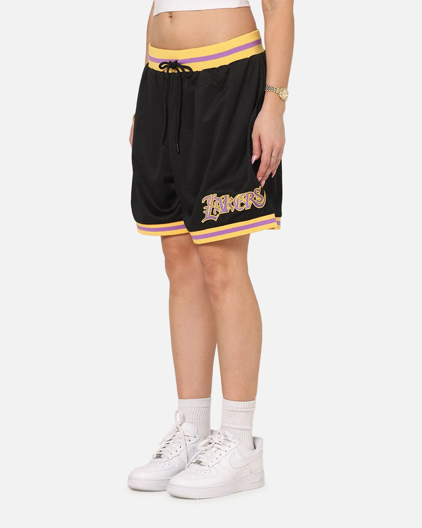 Mitchell & Ness Los Angeles Lakers Gothic Shorts Black sold by Culture Kings product image thumbnail 5