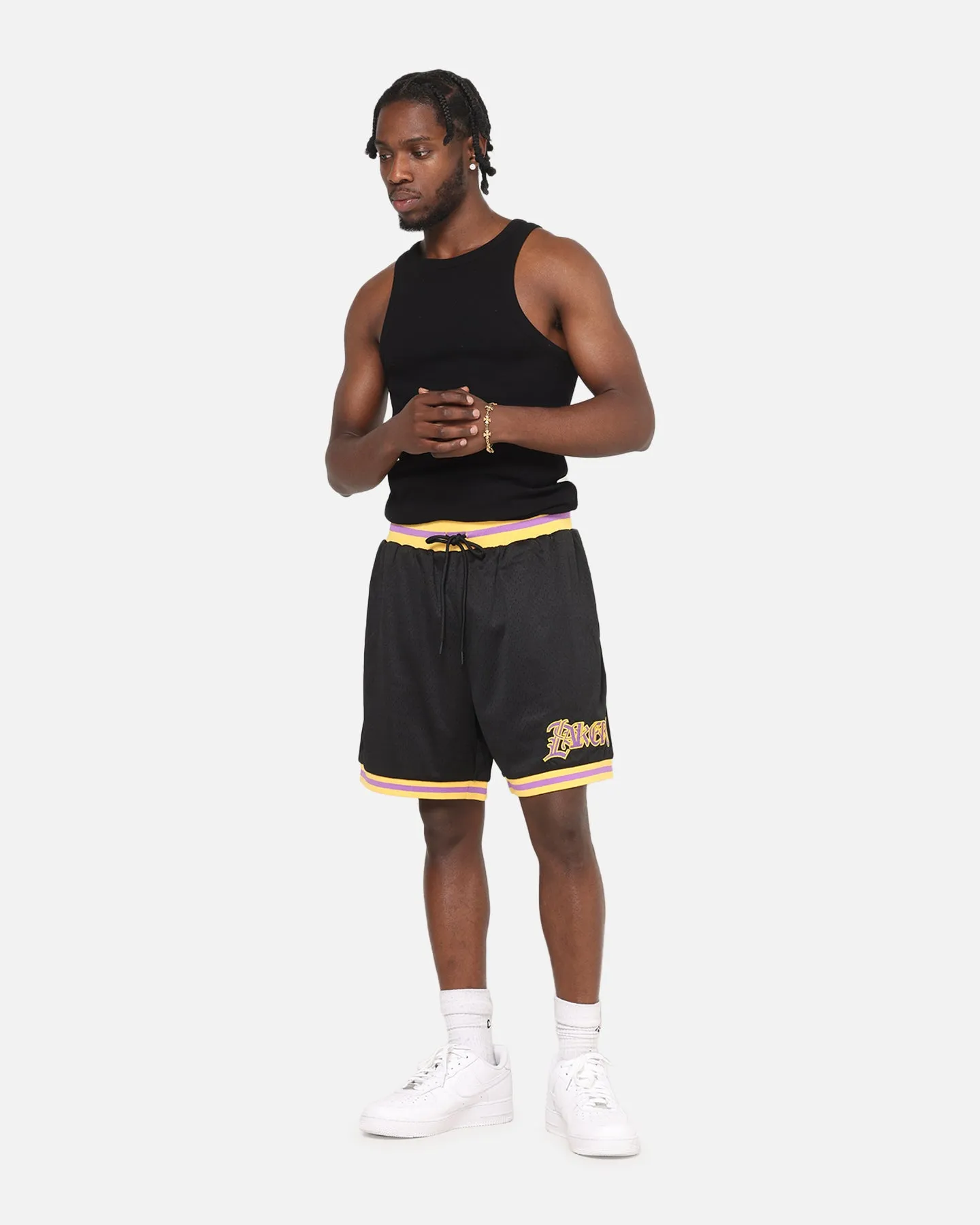 Mitchell & Ness Los Angeles Lakers Gothic Shorts Black sold by Culture Kings product image thumbnail 2