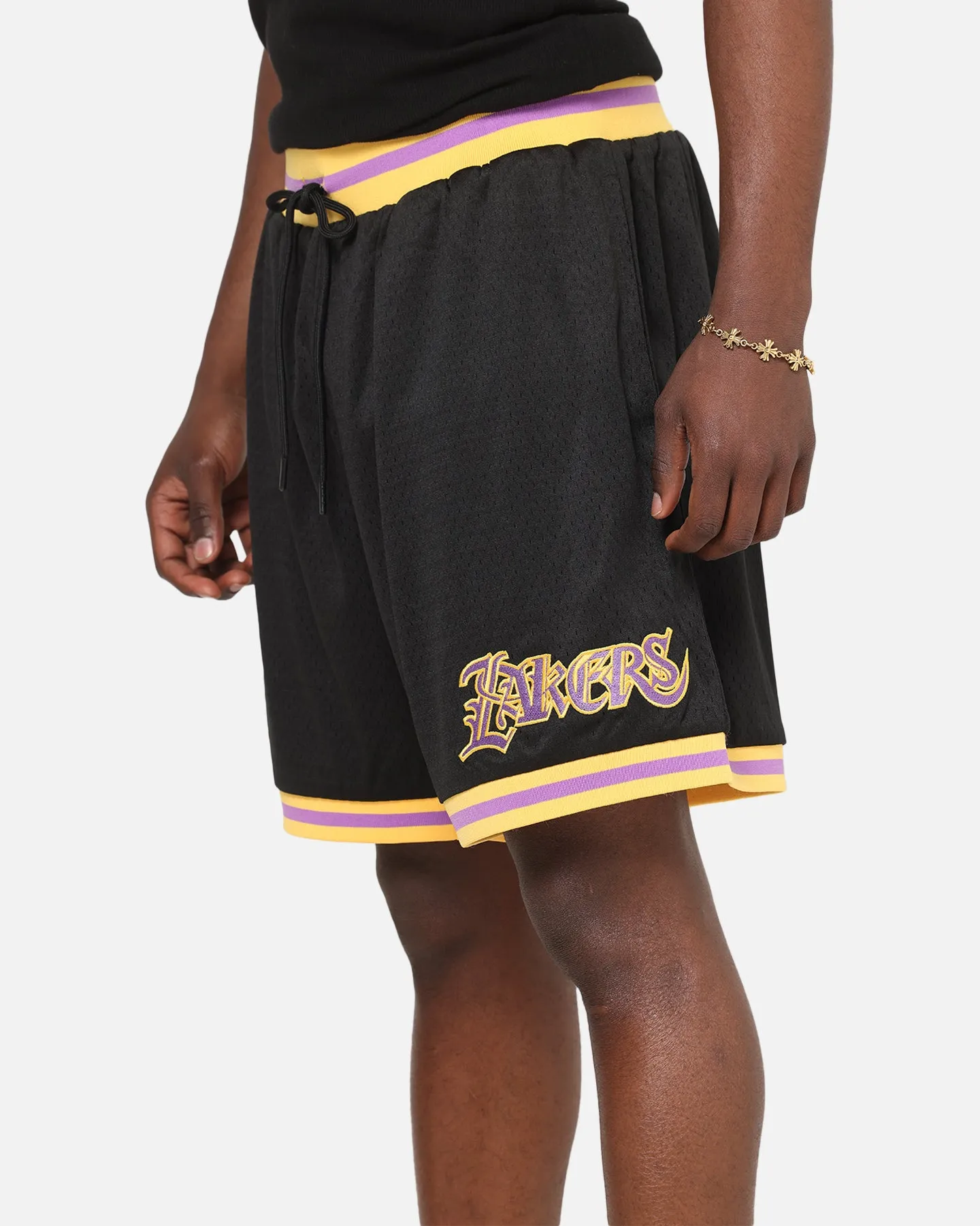 Mitchell & Ness Los Angeles Lakers Gothic Shorts Black sold by Culture Kings product image thumbnail 3