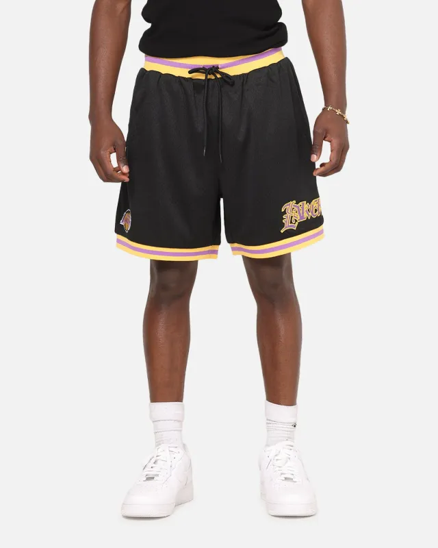 Mitchell & Ness Los Angeles Lakers Gothic Shorts Black sold by Culture Kings