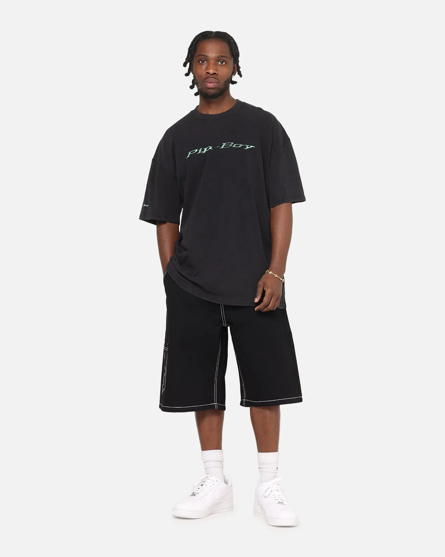 73Studio X Fallout: New Vegas Pipboy T-Shirt Black Acidwash sold by Culture Kings product image thumbnail 4