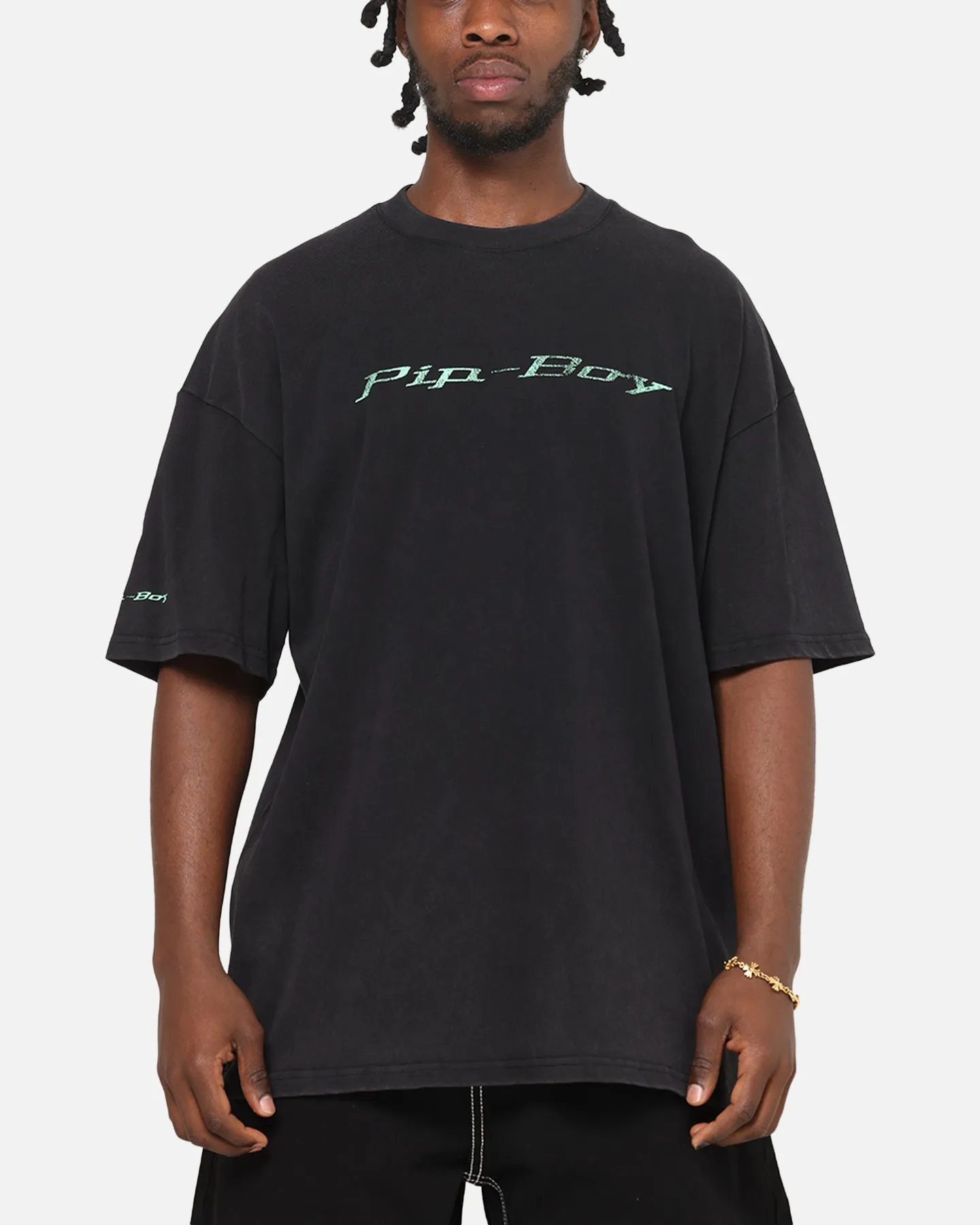 73Studio X Fallout: New Vegas Pipboy T-Shirt Black Acidwash sold by Culture Kings product image thumbnail 2