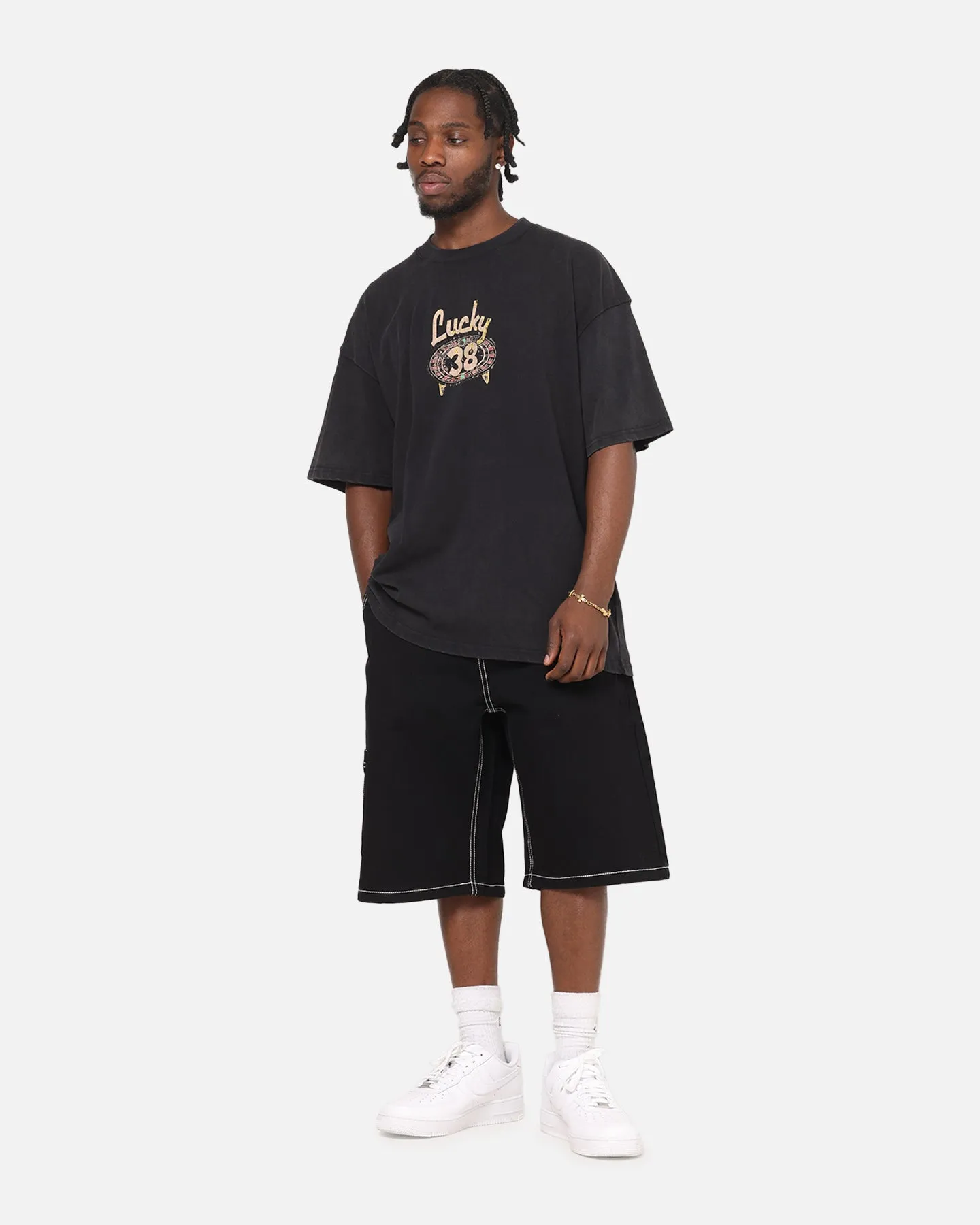 73Studio X Fallout: New Vegas Lucky 38 T-Shirt Black Acidwash sold by Culture Kings product image thumbnail 4