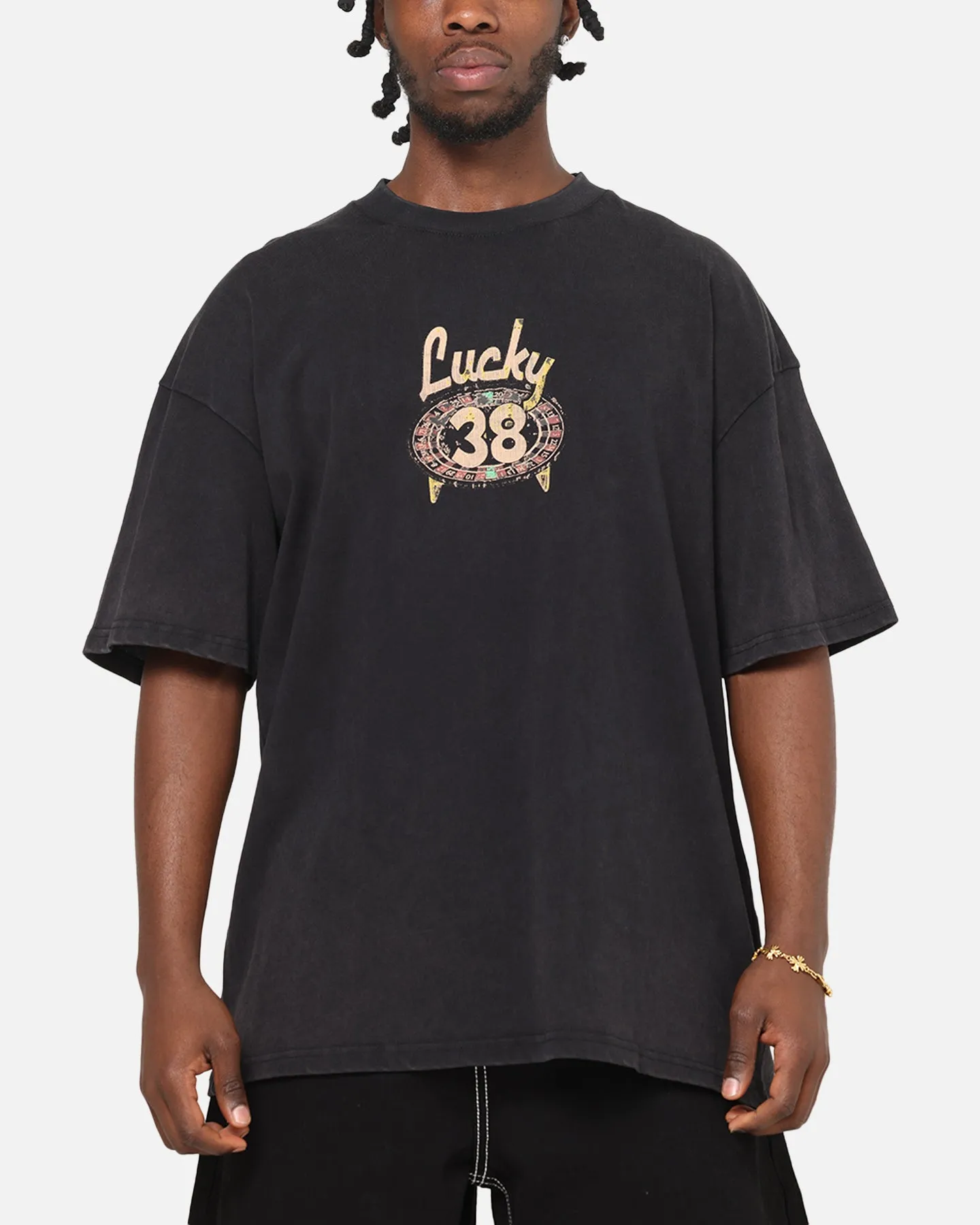 73Studio X Fallout: New Vegas Lucky 38 T-Shirt Black Acidwash sold by Culture Kings product image thumbnail 2