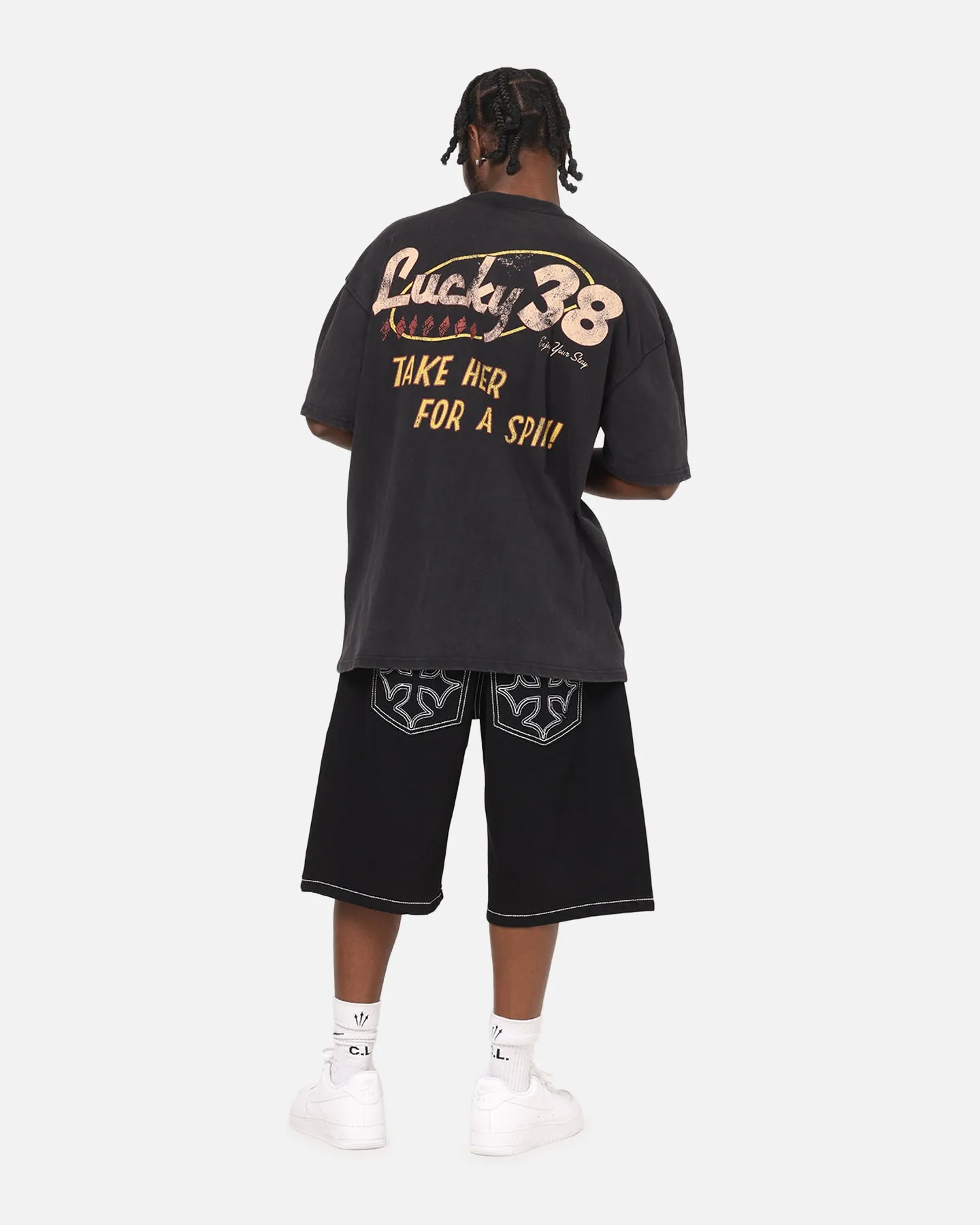 73Studio X Fallout: New Vegas Lucky 38 T-Shirt Black Acidwash sold by Culture Kings product image thumbnail 3