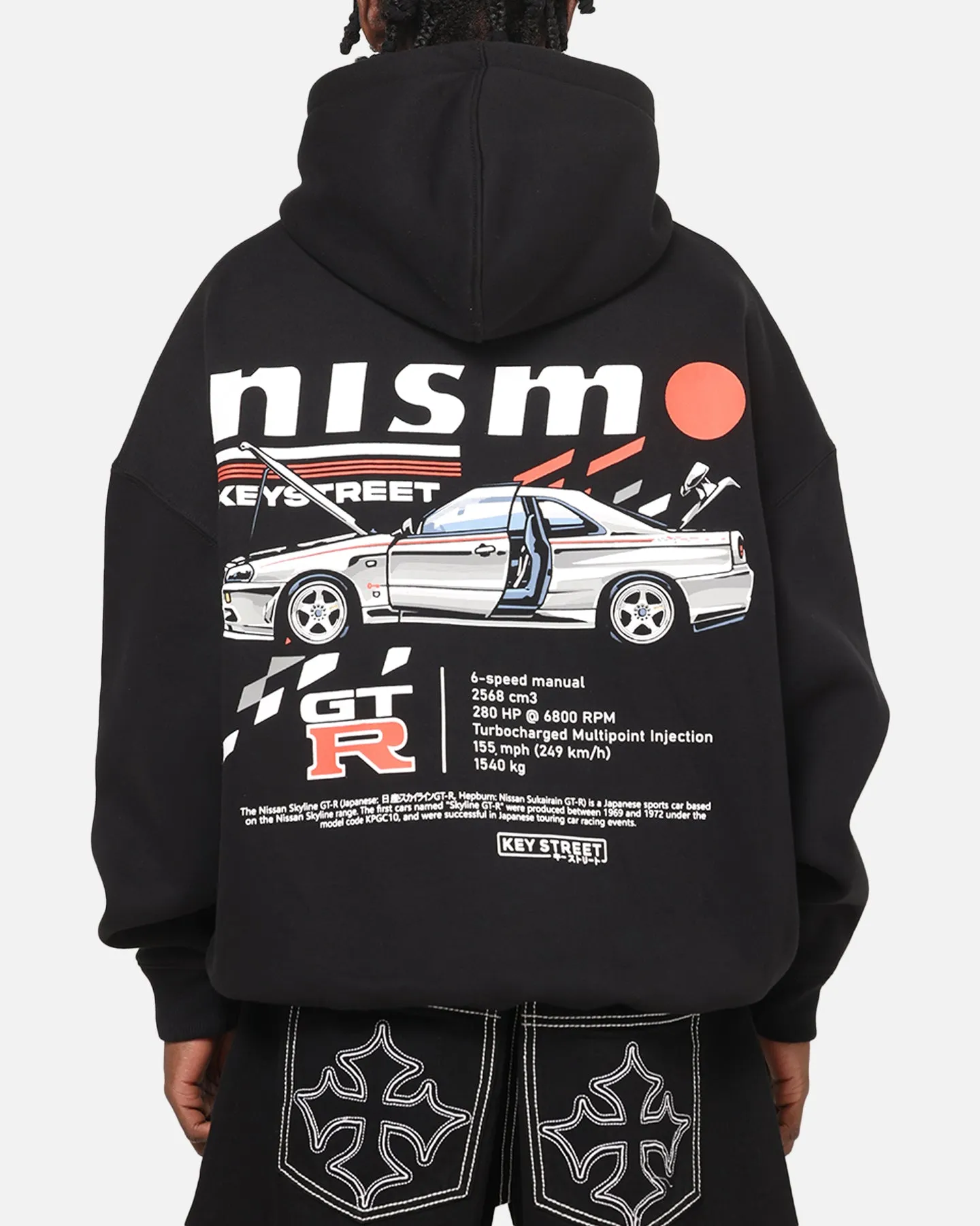 Key Street R34 GTR Premium Hoodie Black sold by Culture Kings