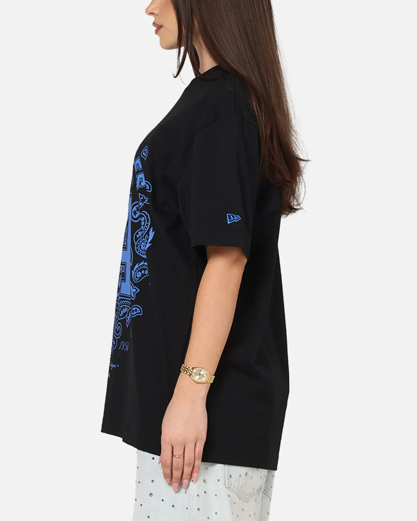 New Era Los Angeles Dodgers Paisley Oversized T-Shirt Black sold by Culture Kings product image thumbnail 5