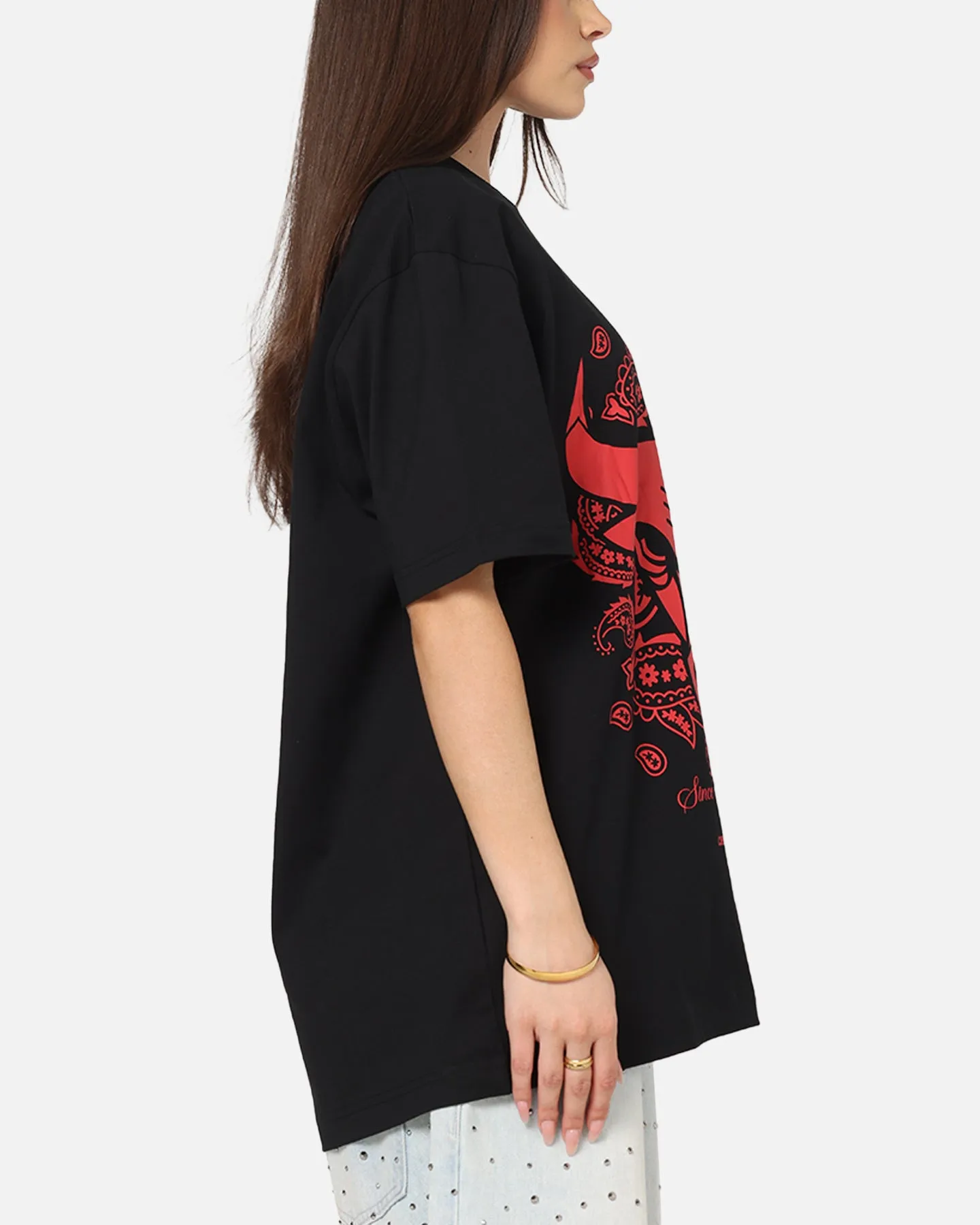 New Era Chicago Bulls Paisley Oversized T-Shirt Black sold by Culture Kings product image thumbnail 4