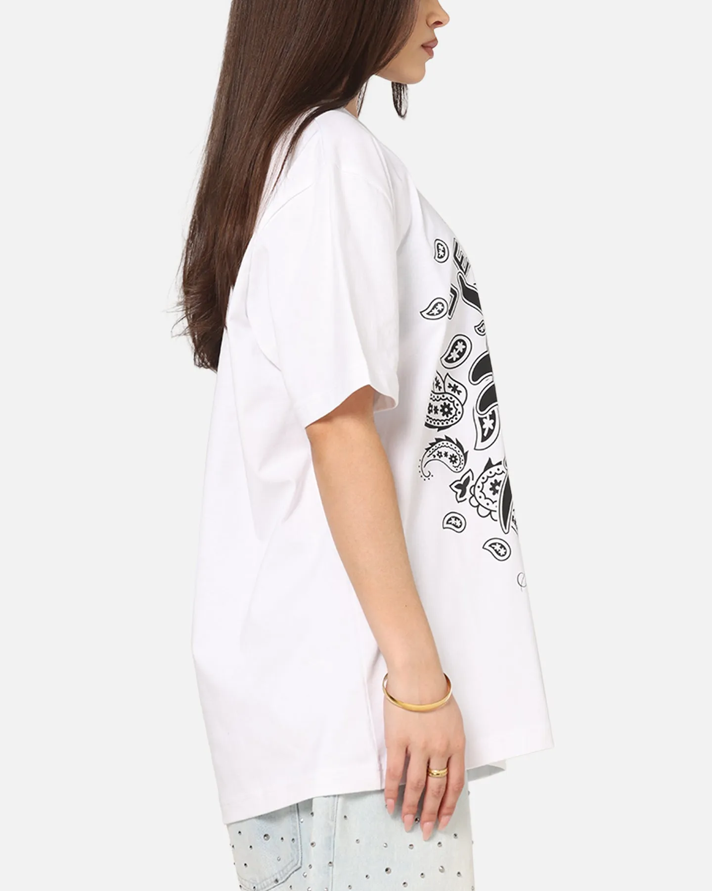 New Era Detroit Tigers Paisley Oversized T-Shirt White sold by Culture Kings product image thumbnail 4