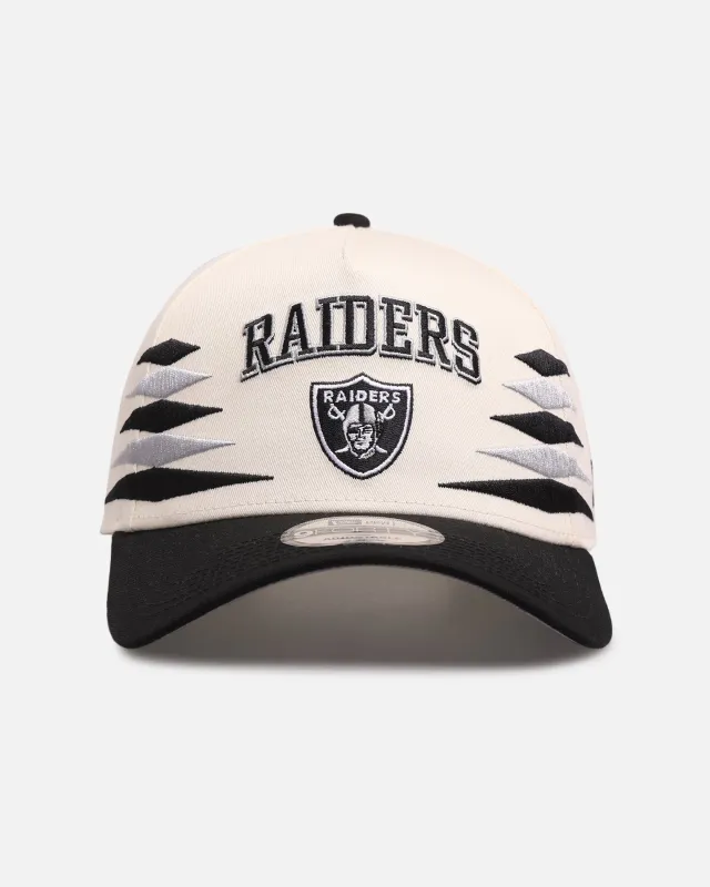 New Era Las Vegas Raiders 'Regency Crown' 9FORTY A-Frame Snapback Chrome White/Black made by New Era