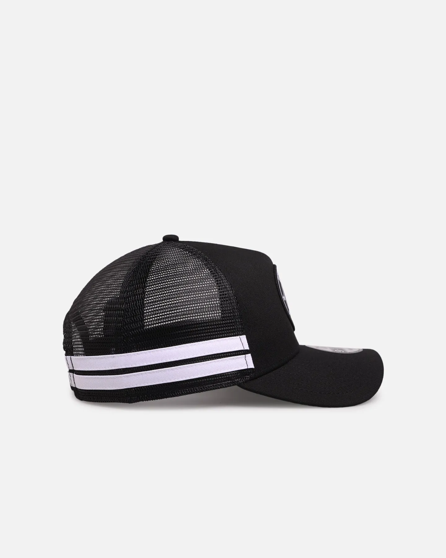 New Era Houston Texans 'Stripe' 9FORTY A-Frame Trucker Snapback Black/White sold by Culture Kings product image thumbnail 3