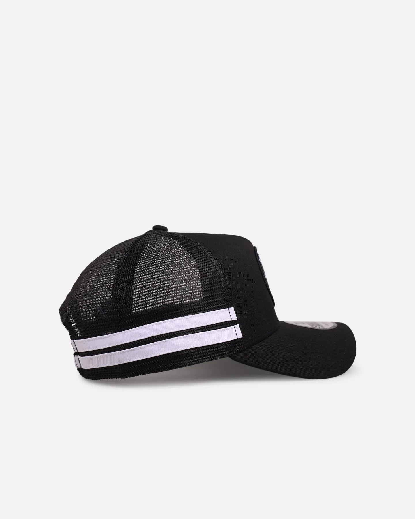 New Era Las Vegas Raiders 'Stripe' 9FORTY A-Frame Trucker Snapback Black/White sold by Culture Kings product image thumbnail 3