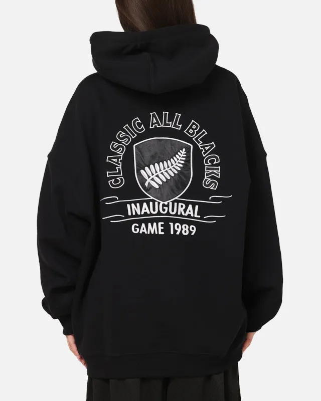 Mitchell & Ness All Blacks Rugby Union Classic Silver Fern Hoodie Solid Black made by Mitchell & Ness