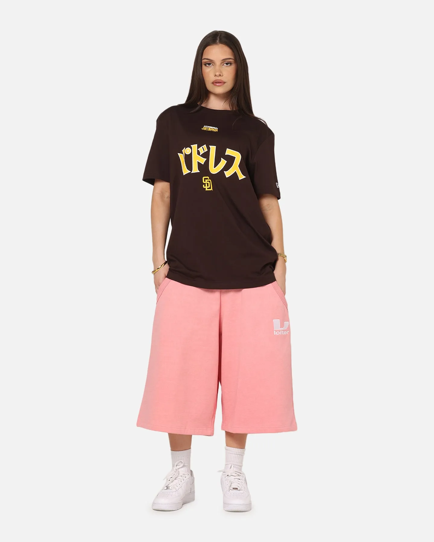 New Era San Diego Padres 'Hyperfly Katakana x MLB' T-Shirt Dark Brown sold by Culture Kings product image thumbnail 2