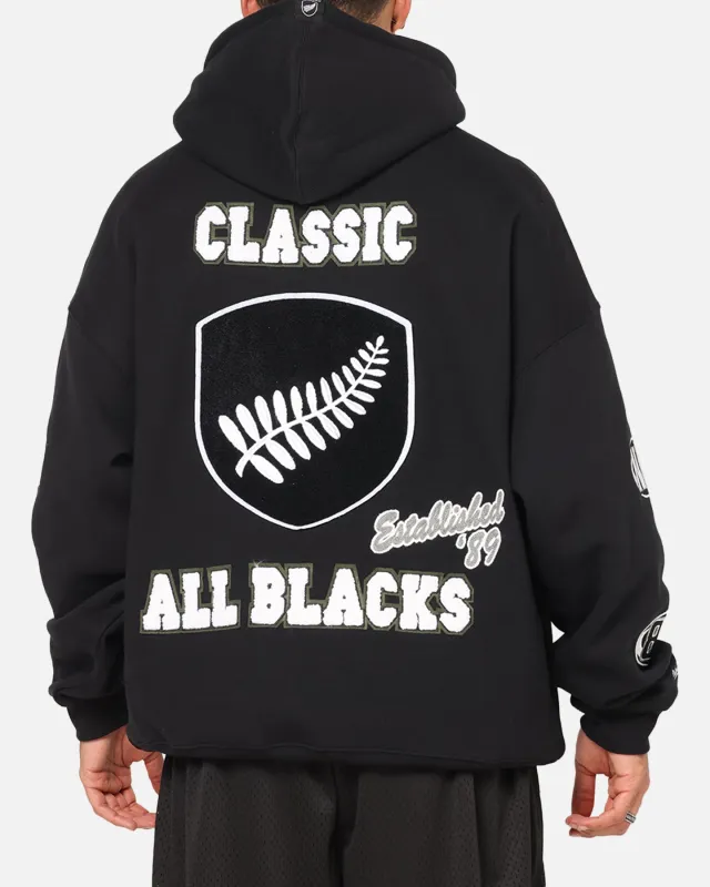 Mitchell & Ness All Blacks Rugby Union Cab Inaugural Hoodie Solid Black made by Mitchell & Ness