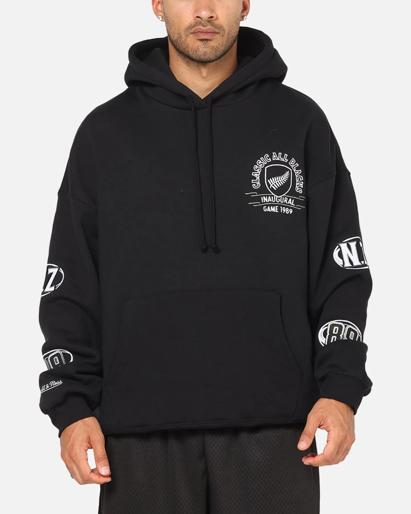 Mitchell & Ness All Blacks Rugby Union Cab Inaugural Hoodie Solid Black sold by Culture Kings product image thumbnail 2