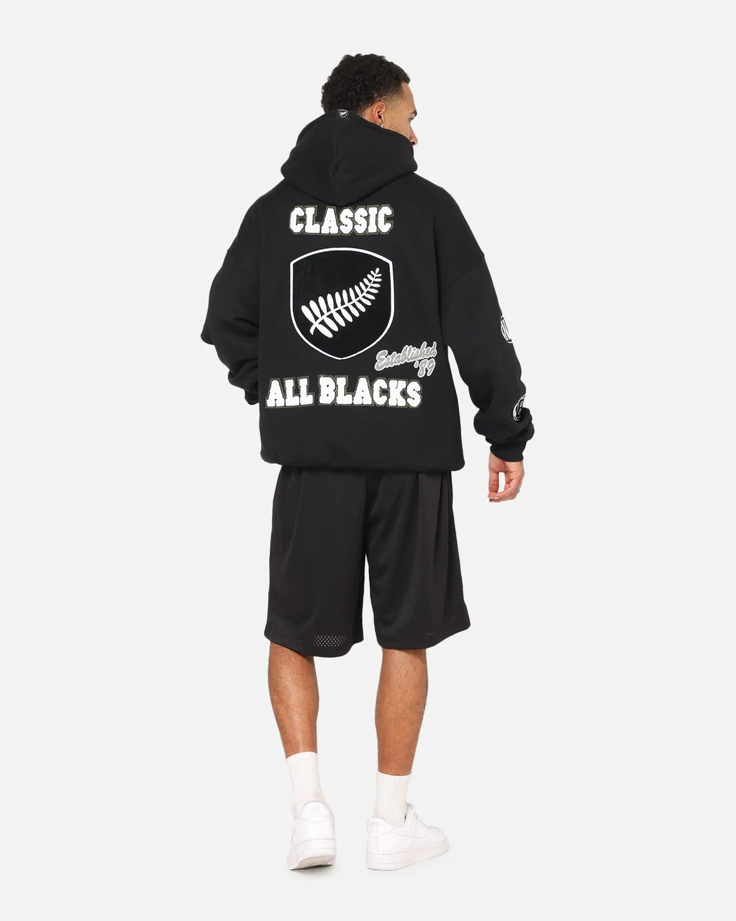 Mitchell & Ness All Blacks Rugby Union Cab Inaugural Hoodie Solid Black sold by Culture Kings product image thumbnail 3