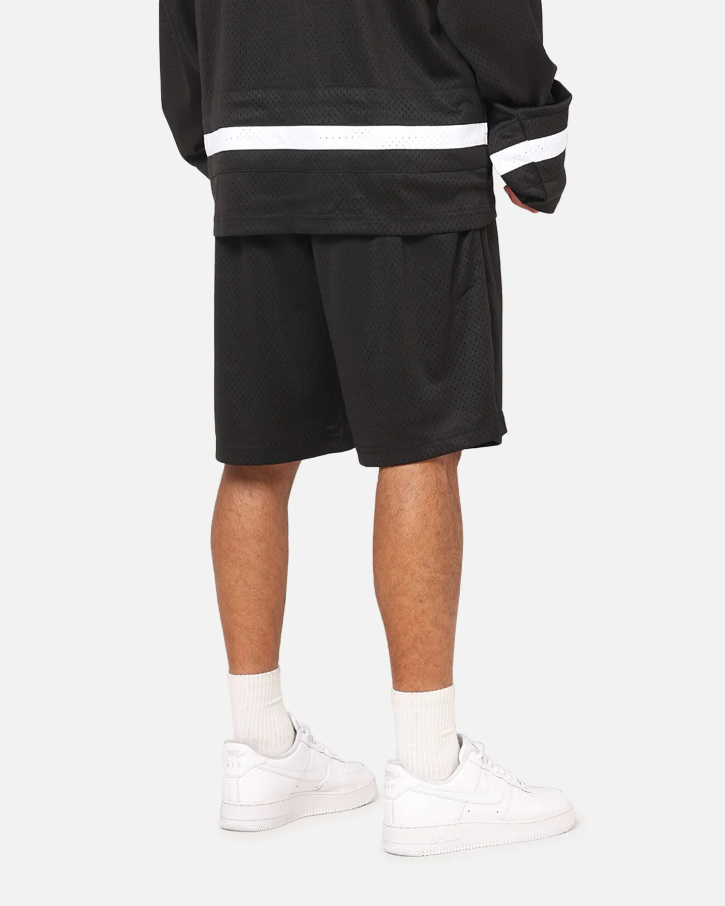 Mitchell & Ness All Black Rugby Union Classic Mesh Shorts Solid Black sold by Culture Kings product image thumbnail 5